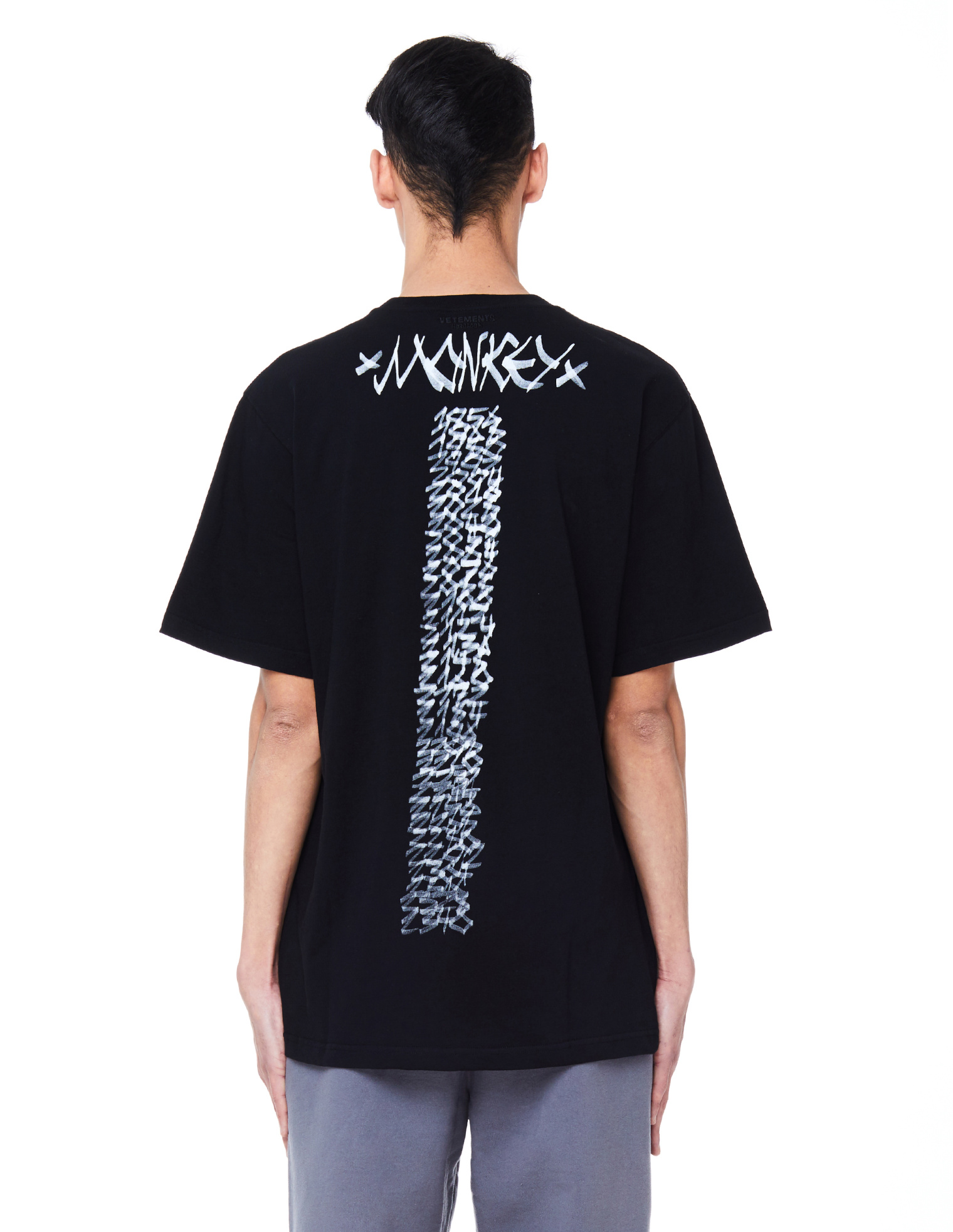 VETEMENTS Black Monkey T-Shirt