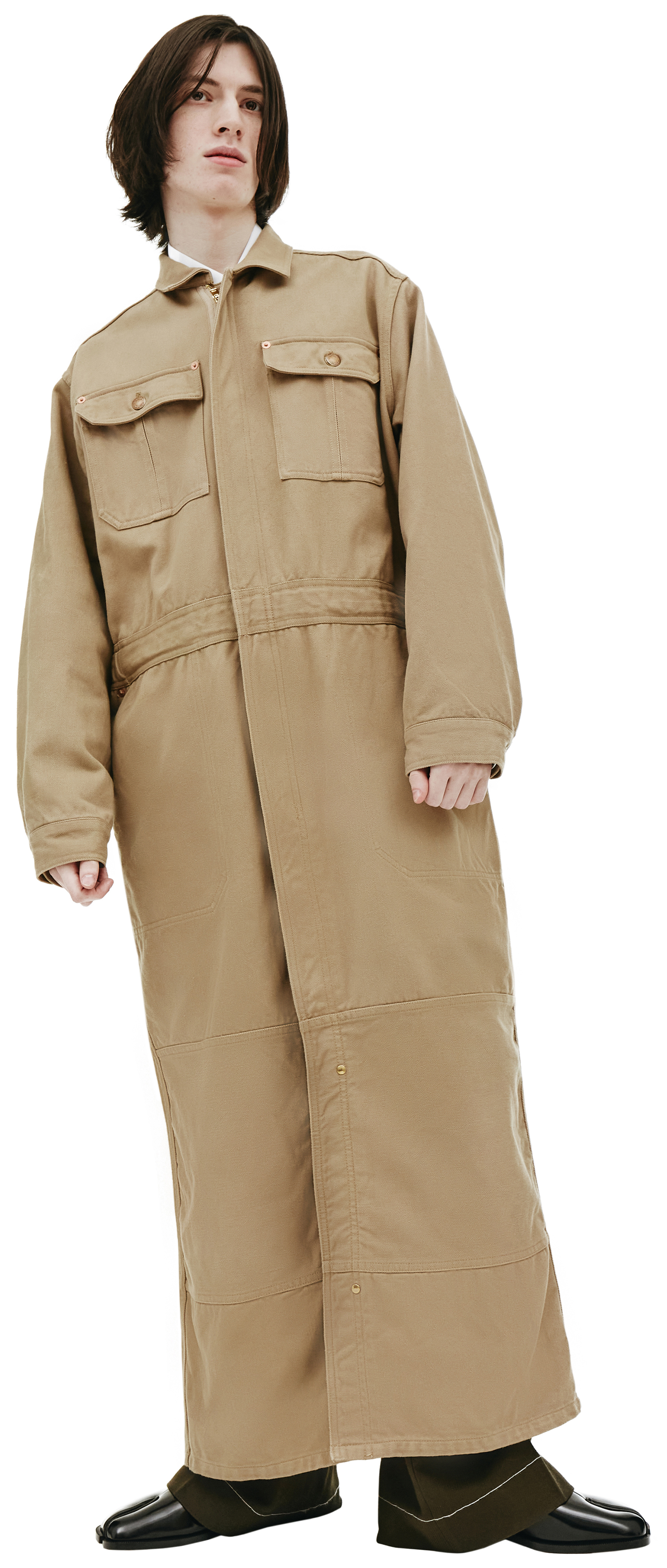 Doublet Silk & Cotton Jumpsuit Coat