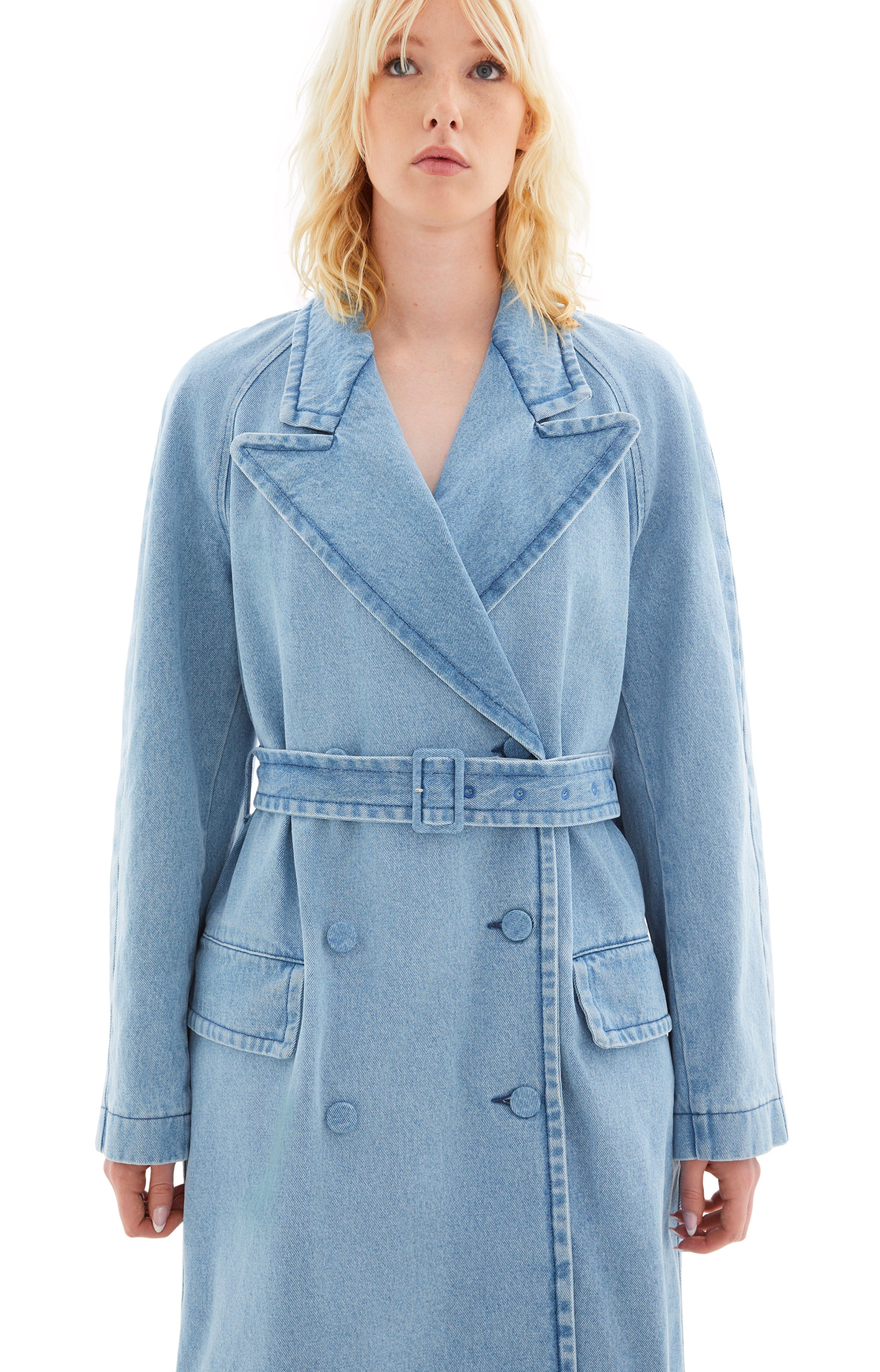 Dries Van Noten Loose Fit Rugby Denim Coat