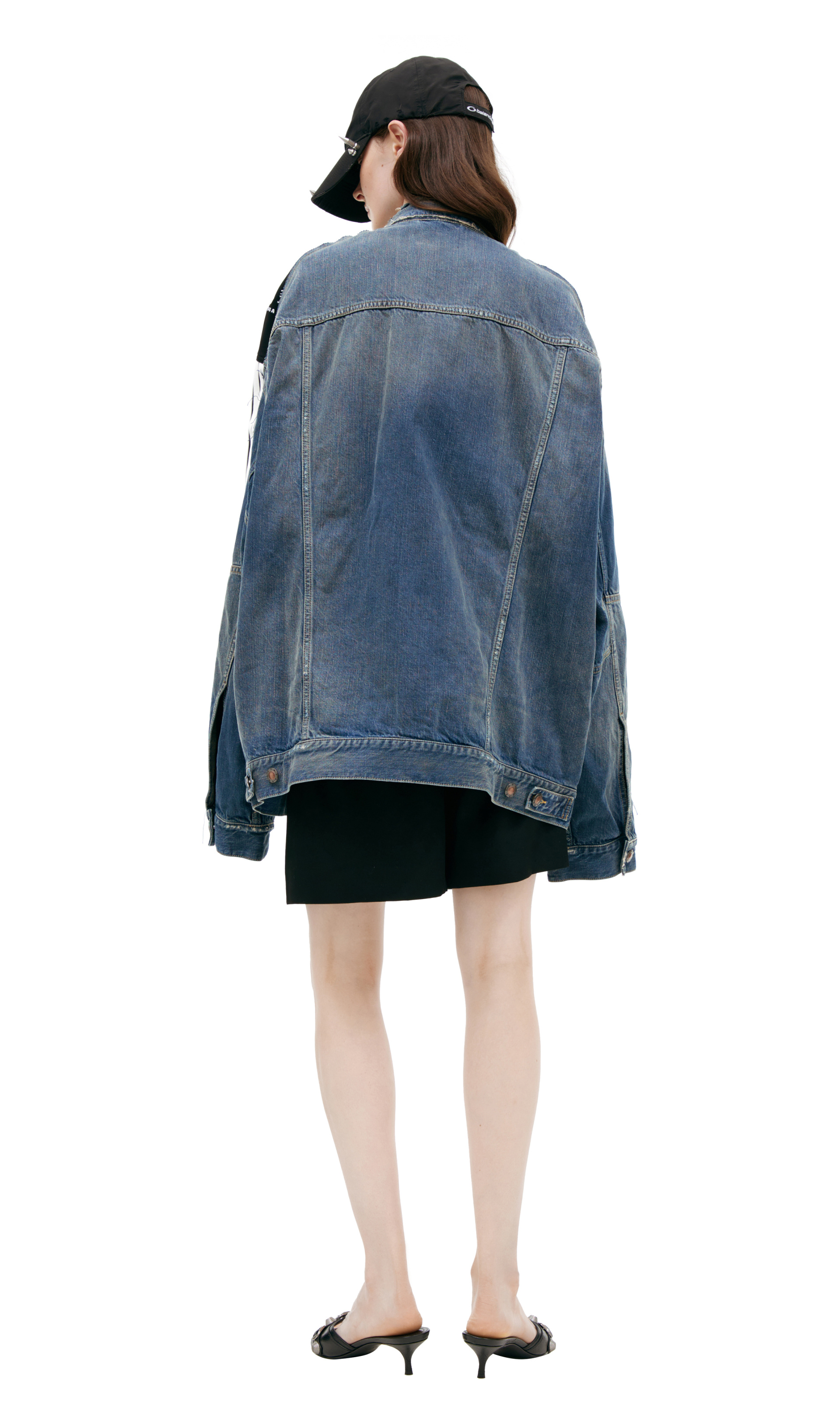 Balenciaga Denim jacket with stripes