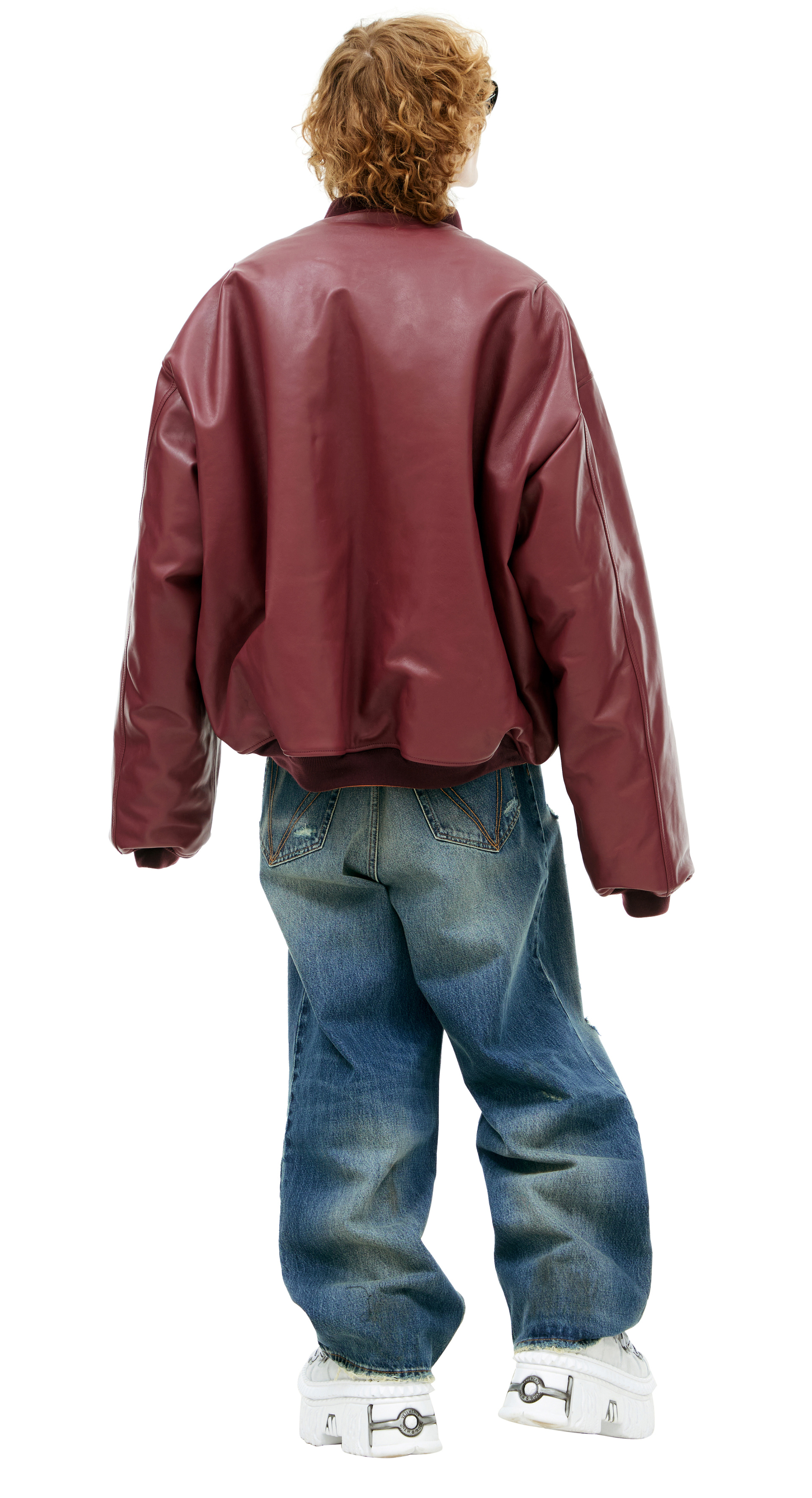 VETEMENTS Zippered leather bomber