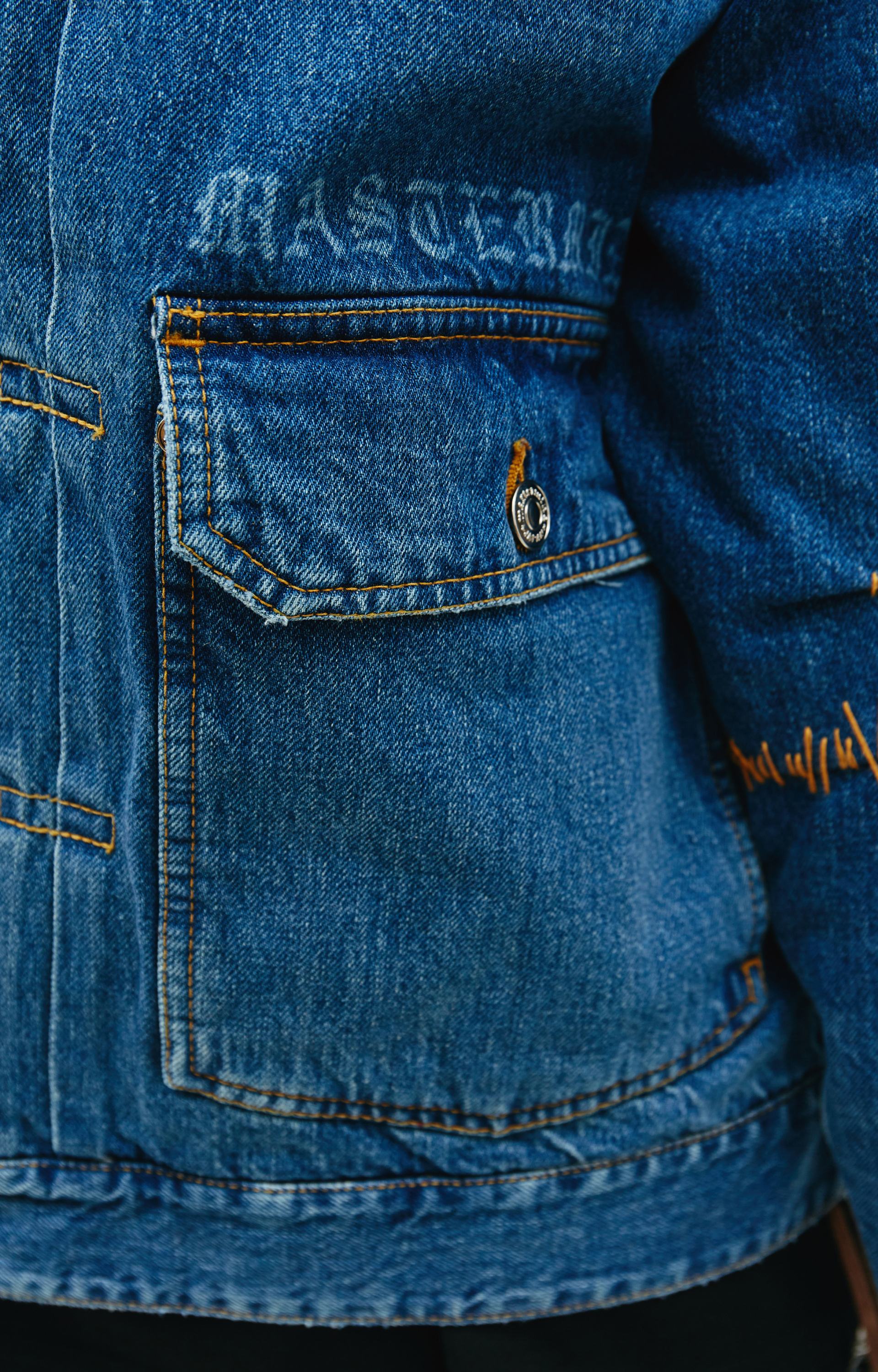 Mastermind WORLD Denim jacket with pockets