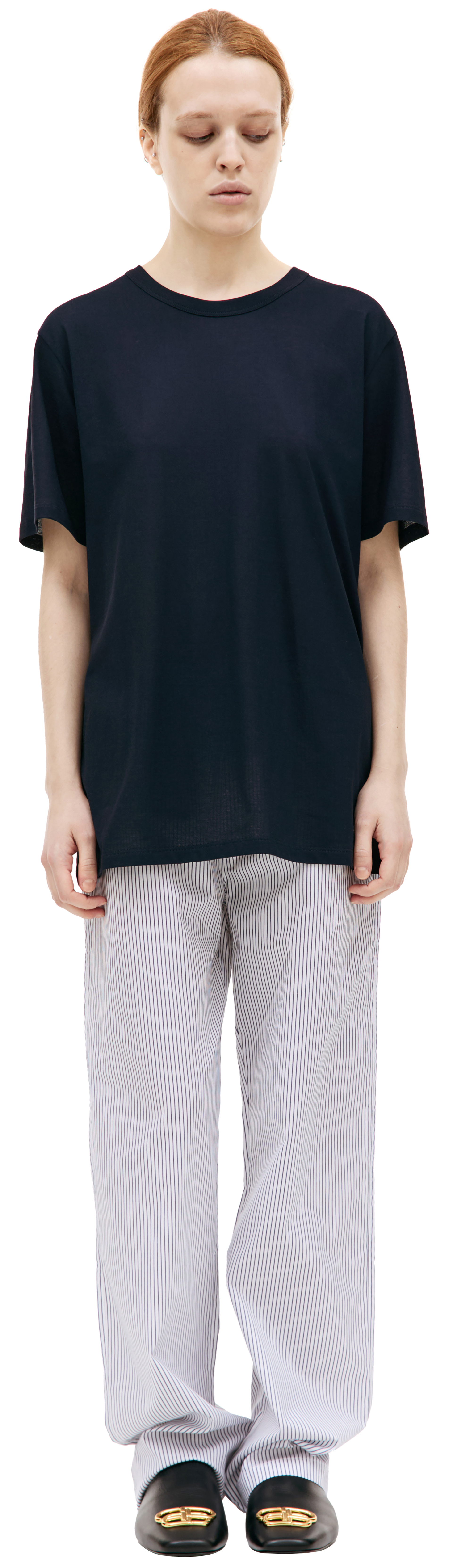 Jil Sander Navy blue cotton t-shirt