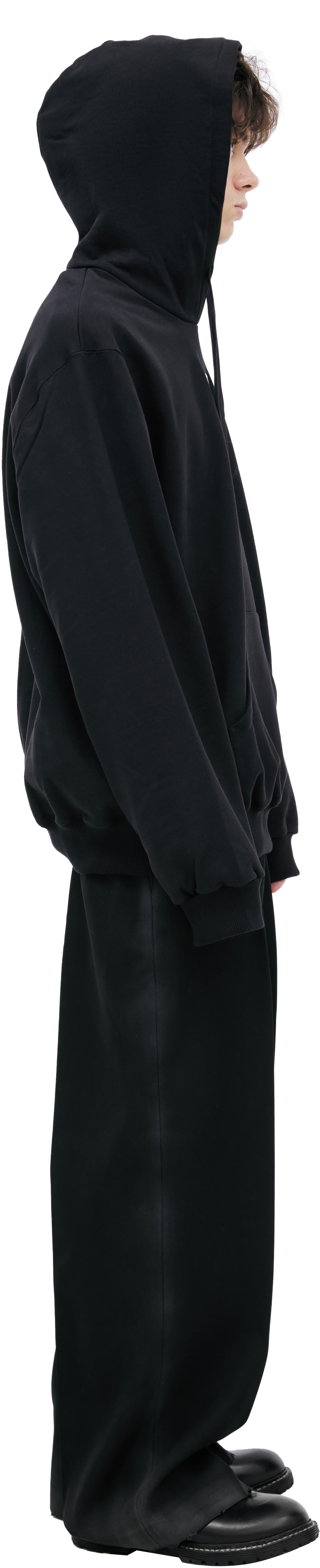 Doublet Black hoodie with patch