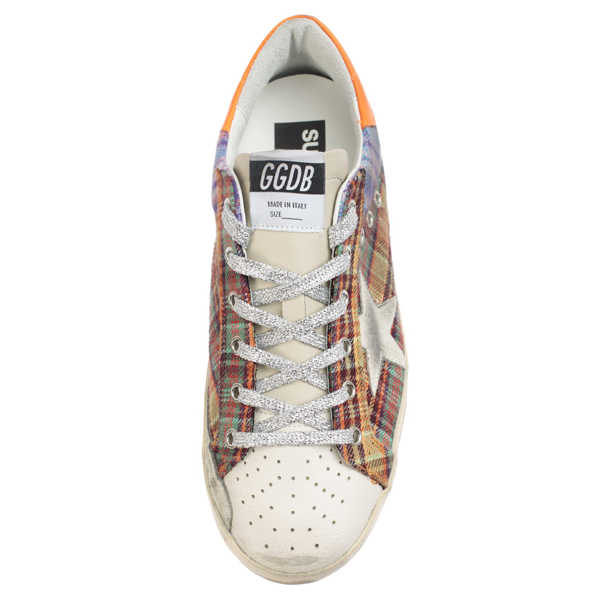 Golden Goose Superstar Check Multicolor Sneakers