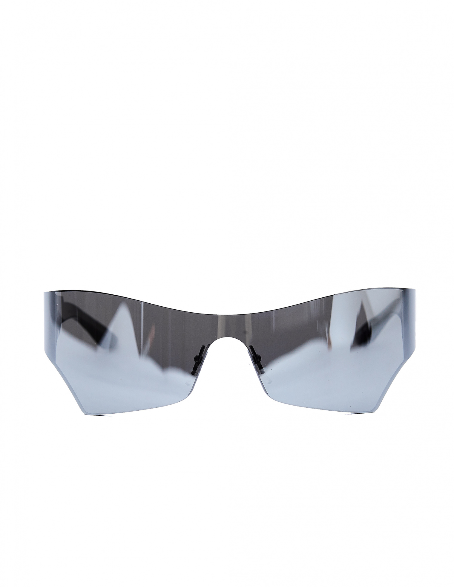Balenciaga Серые зеркальные очки Mono Cat