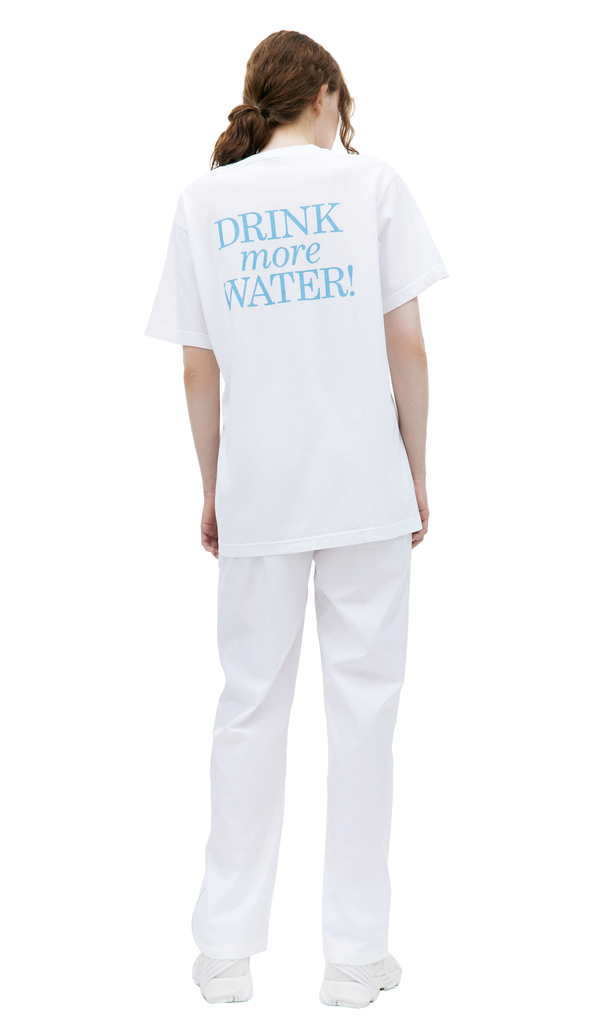 SPORTY & RICH \'Drink More Water\' printed t-shirt