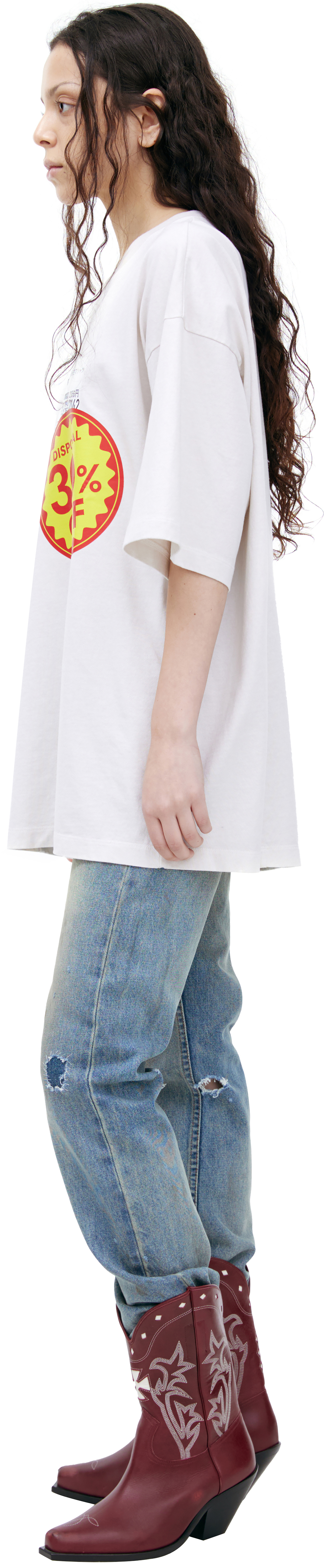 Doublet White print T-shirt