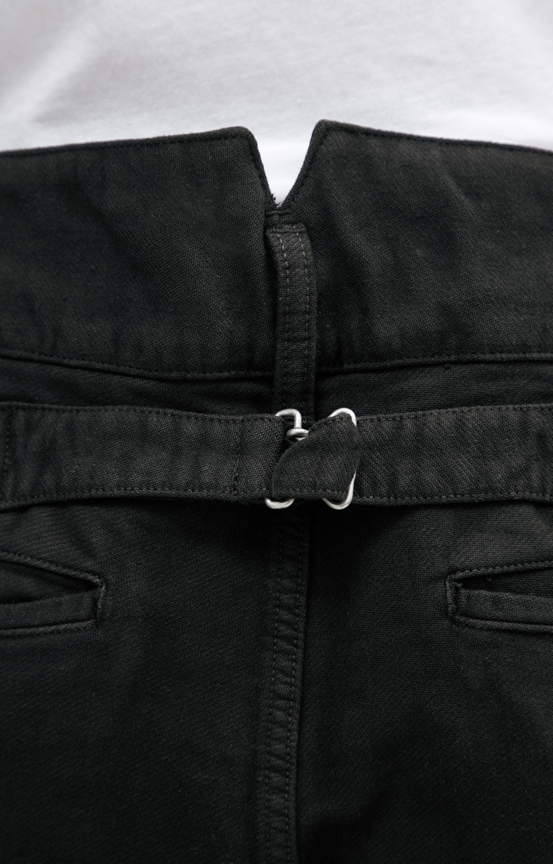 visvim Black trousers with inserts