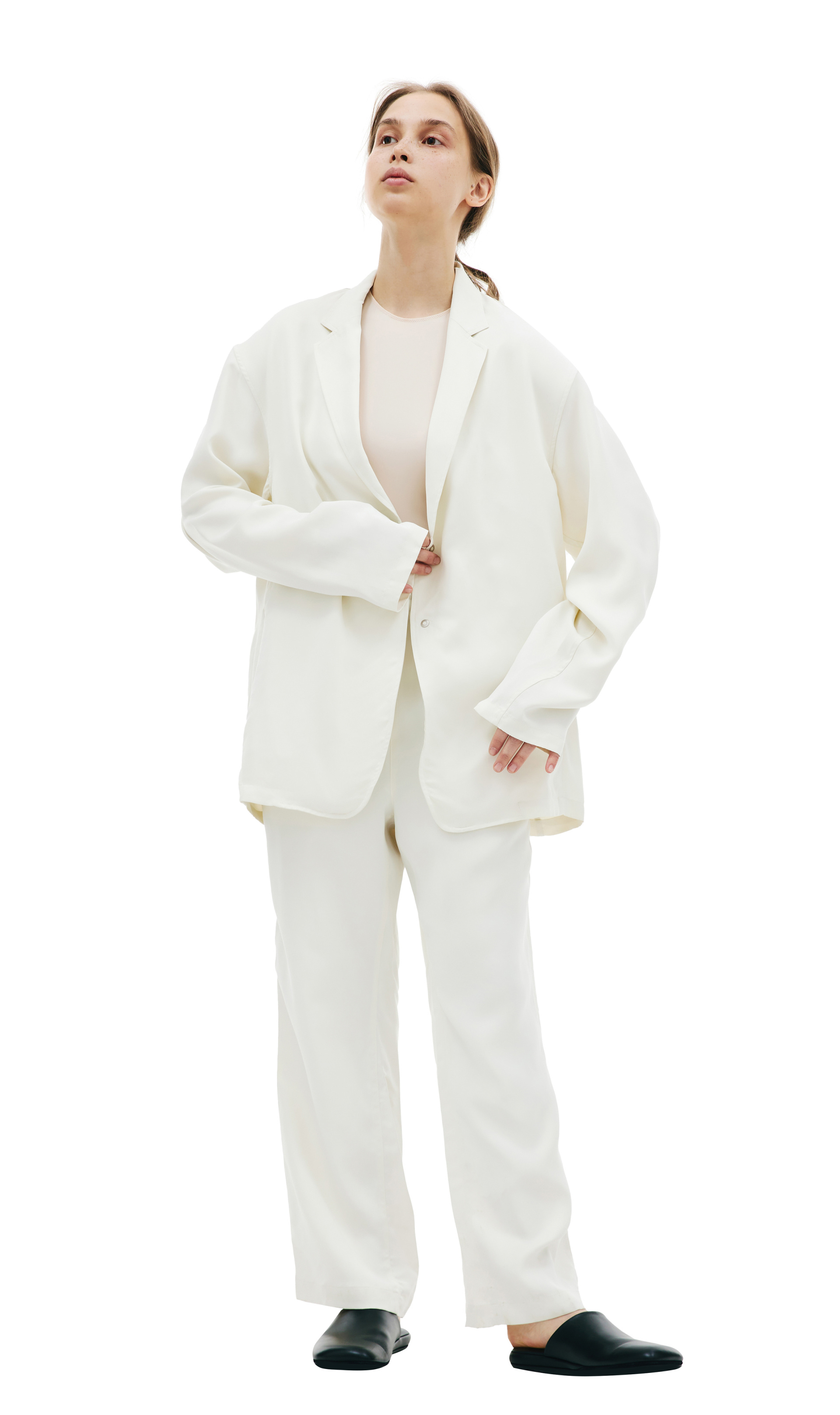 KIMMY White single-breasted blazer