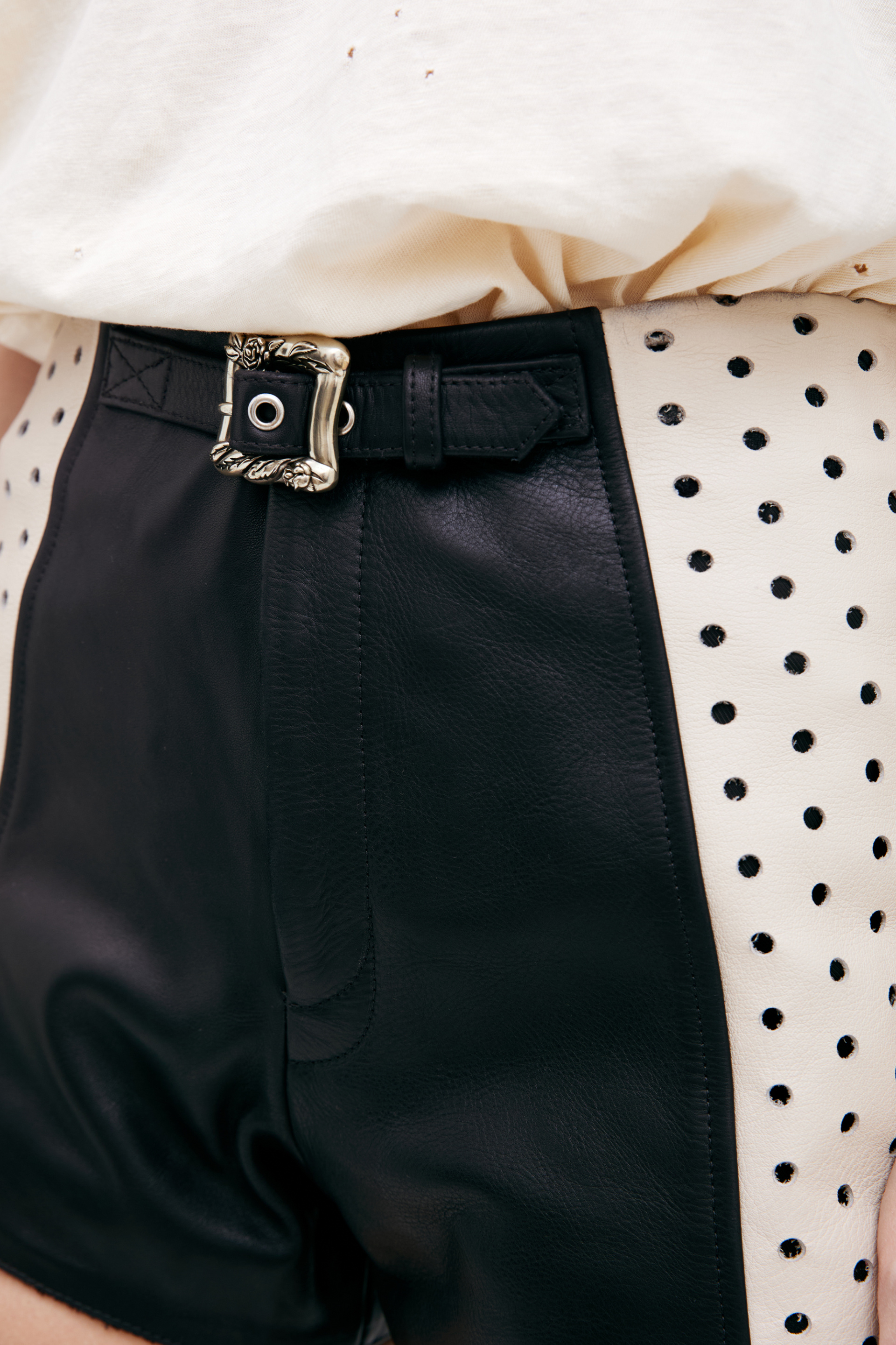 Enfants Riches Déprimés Leather Shorts