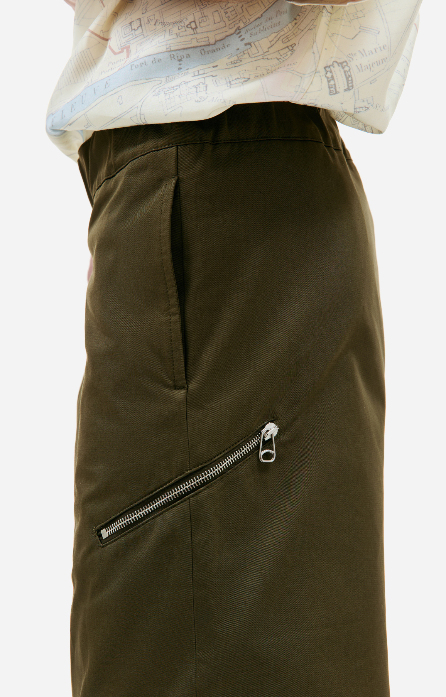 OAMC Khaki cotton trousers