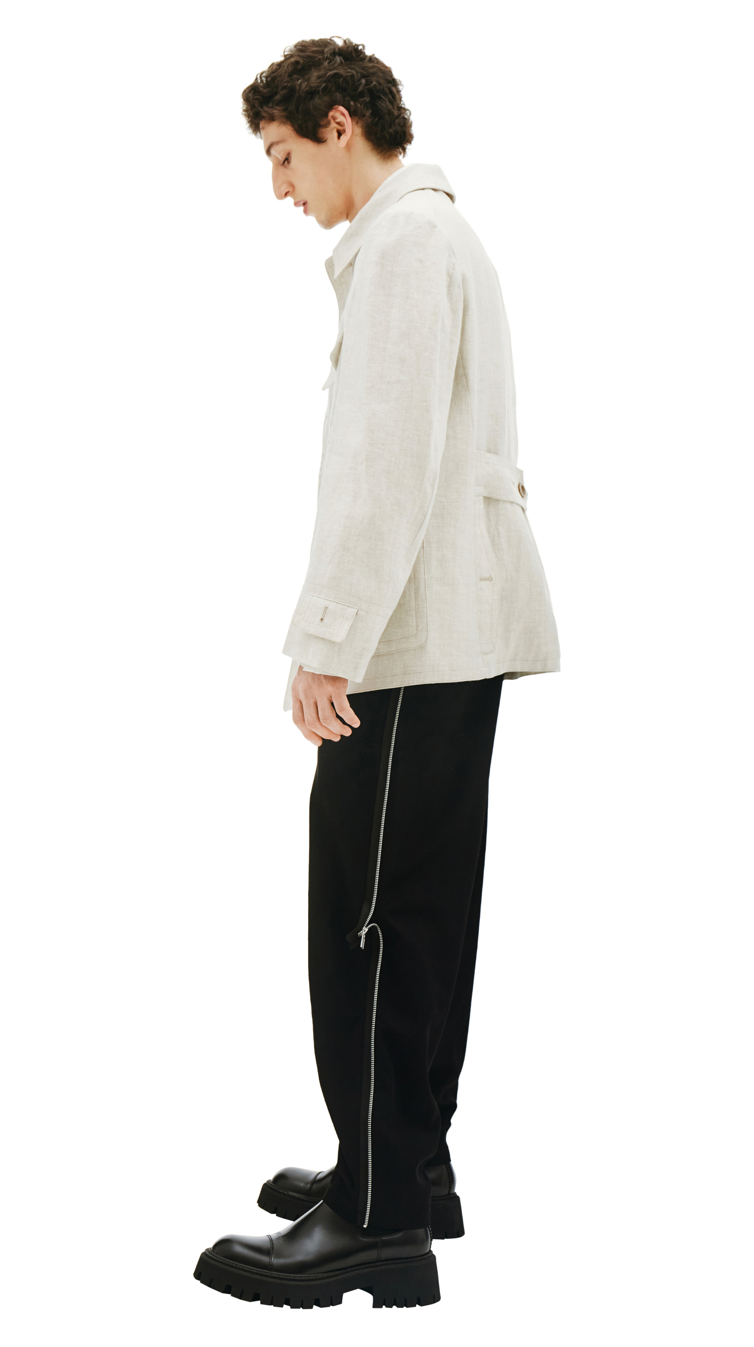 Maison Margiela Linen Jacket With Pockets