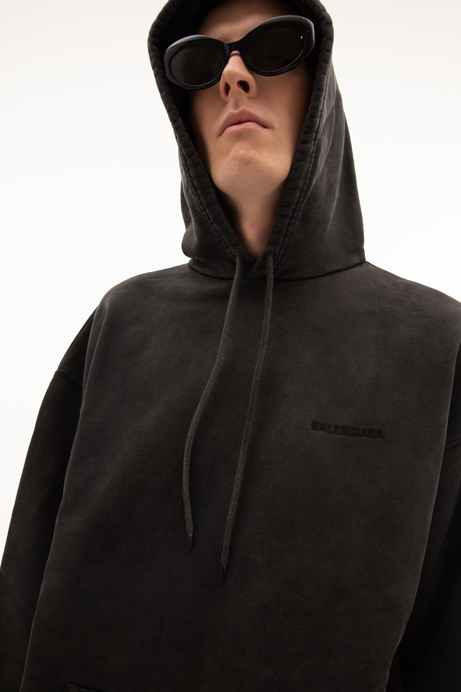 Balenciaga Dark grey Oversize hoodie