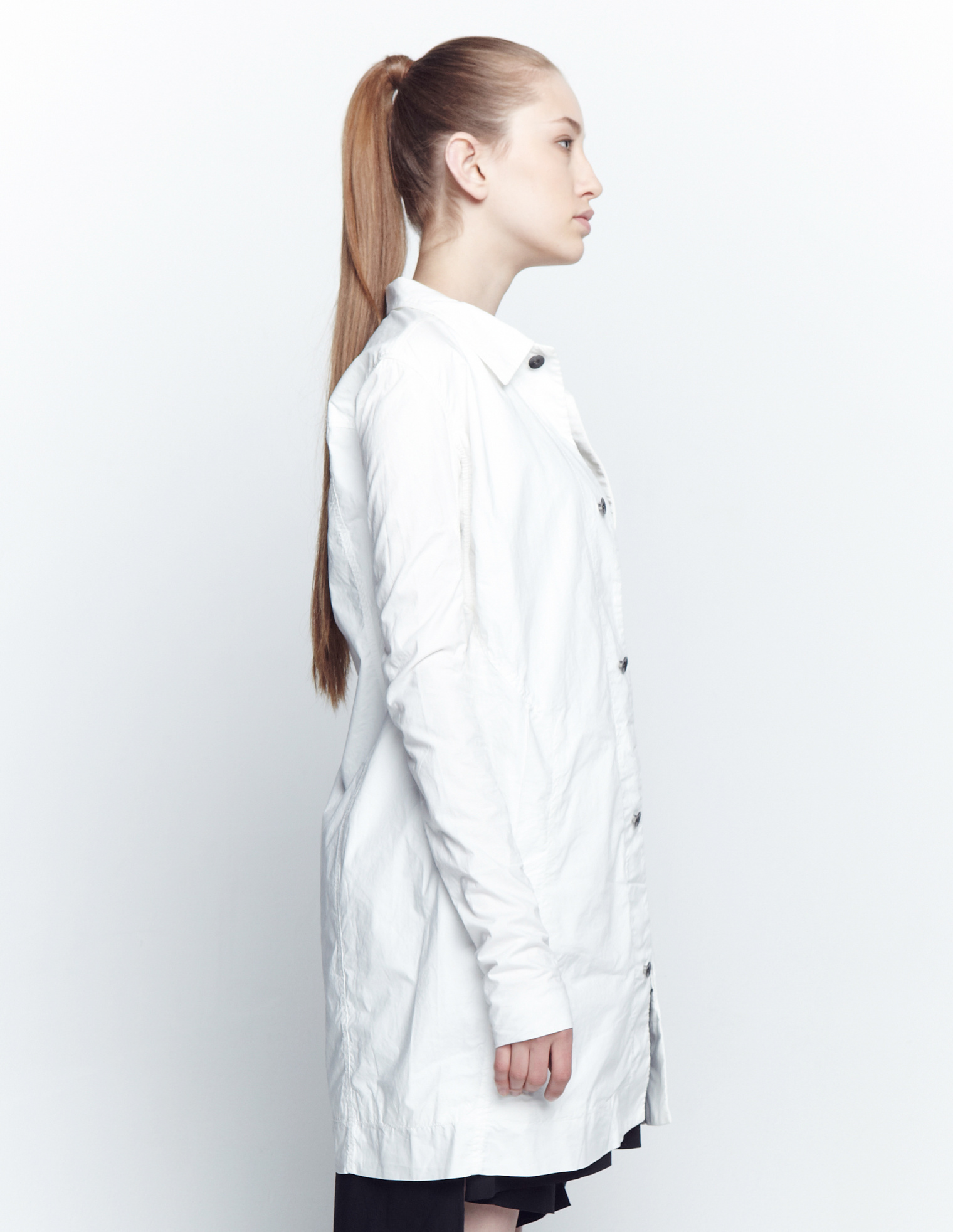 DRKSHDW by Rick Owens Плащ на скрытых пуговицах