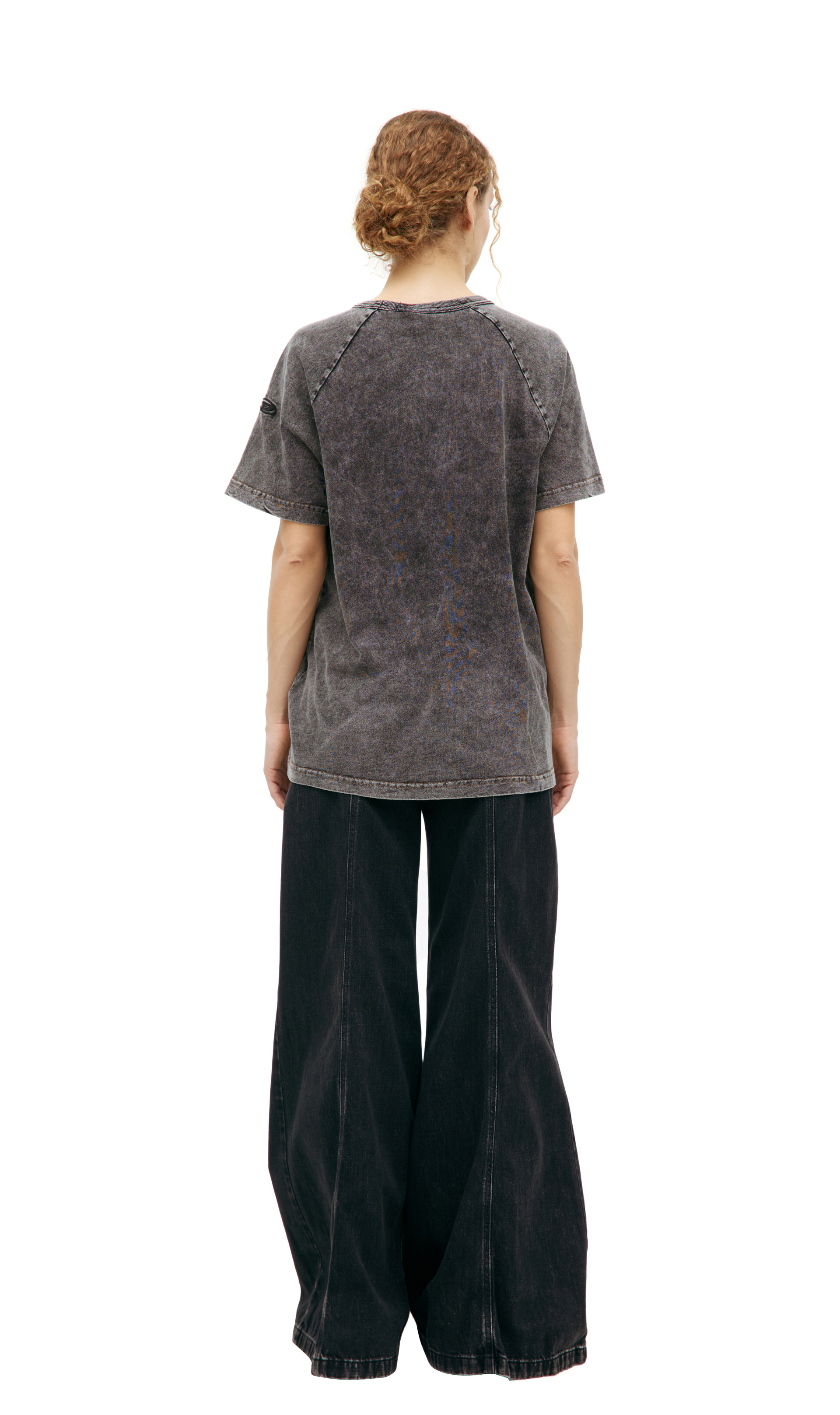 Diesel T-shirt with a glossy stripe