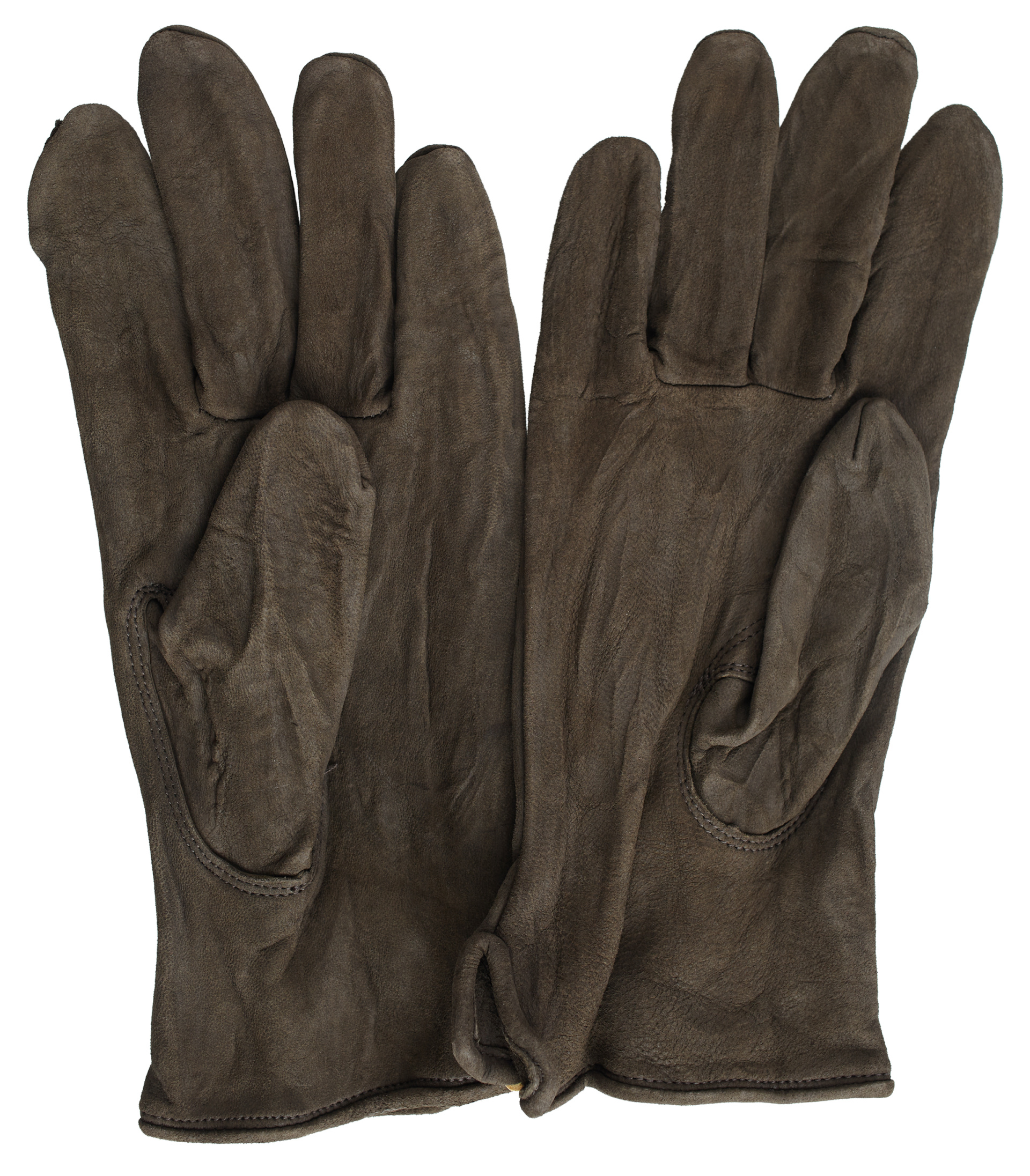 visvim Brown suede gloves