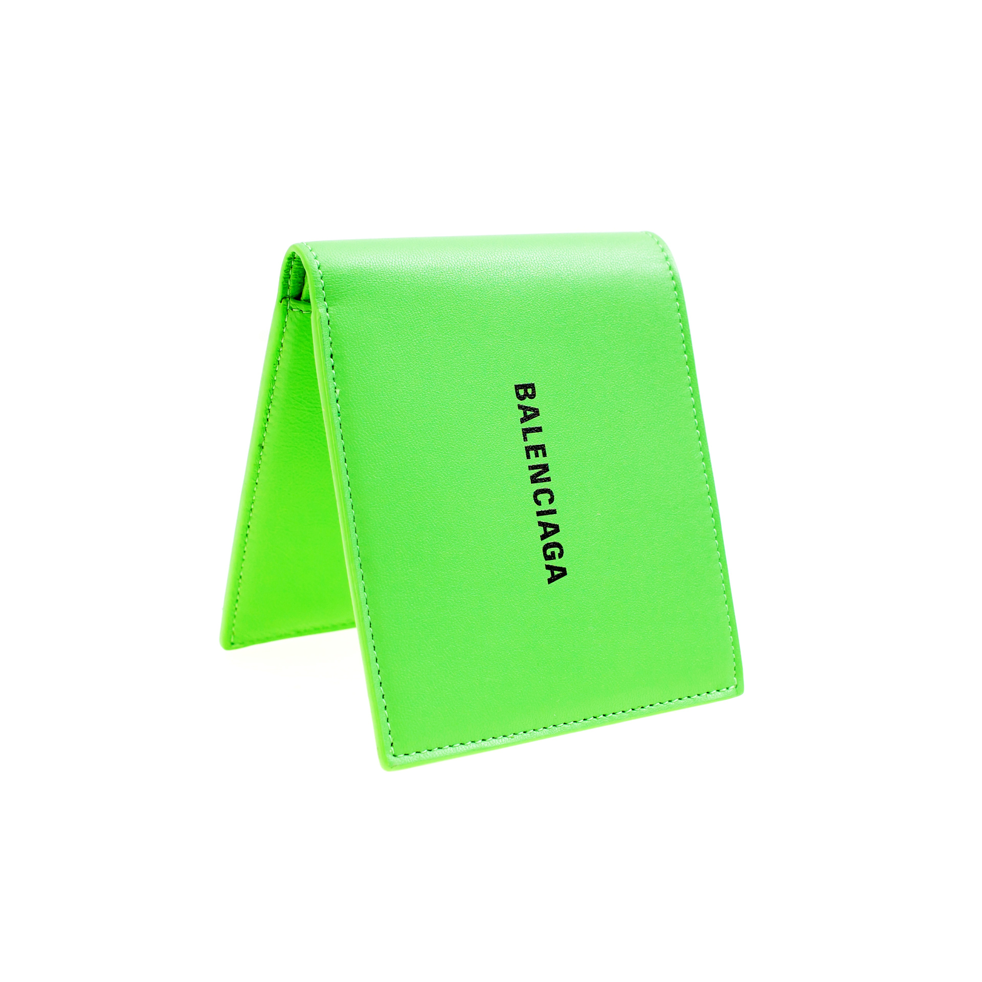 Balenciaga Printed Leather Logo Wallet