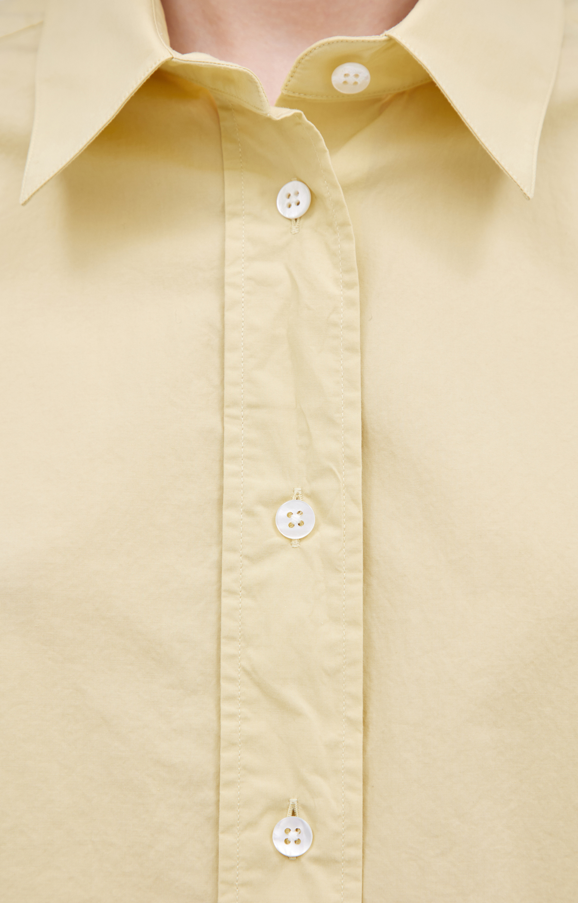The Row Yellow cotton shirt