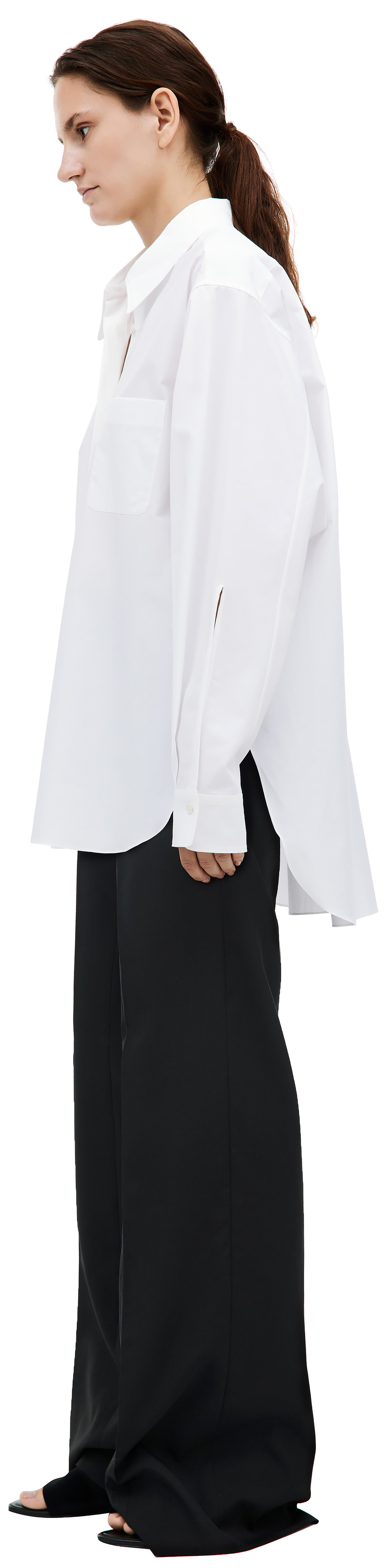 QUIRA Oversized shirt with pocket