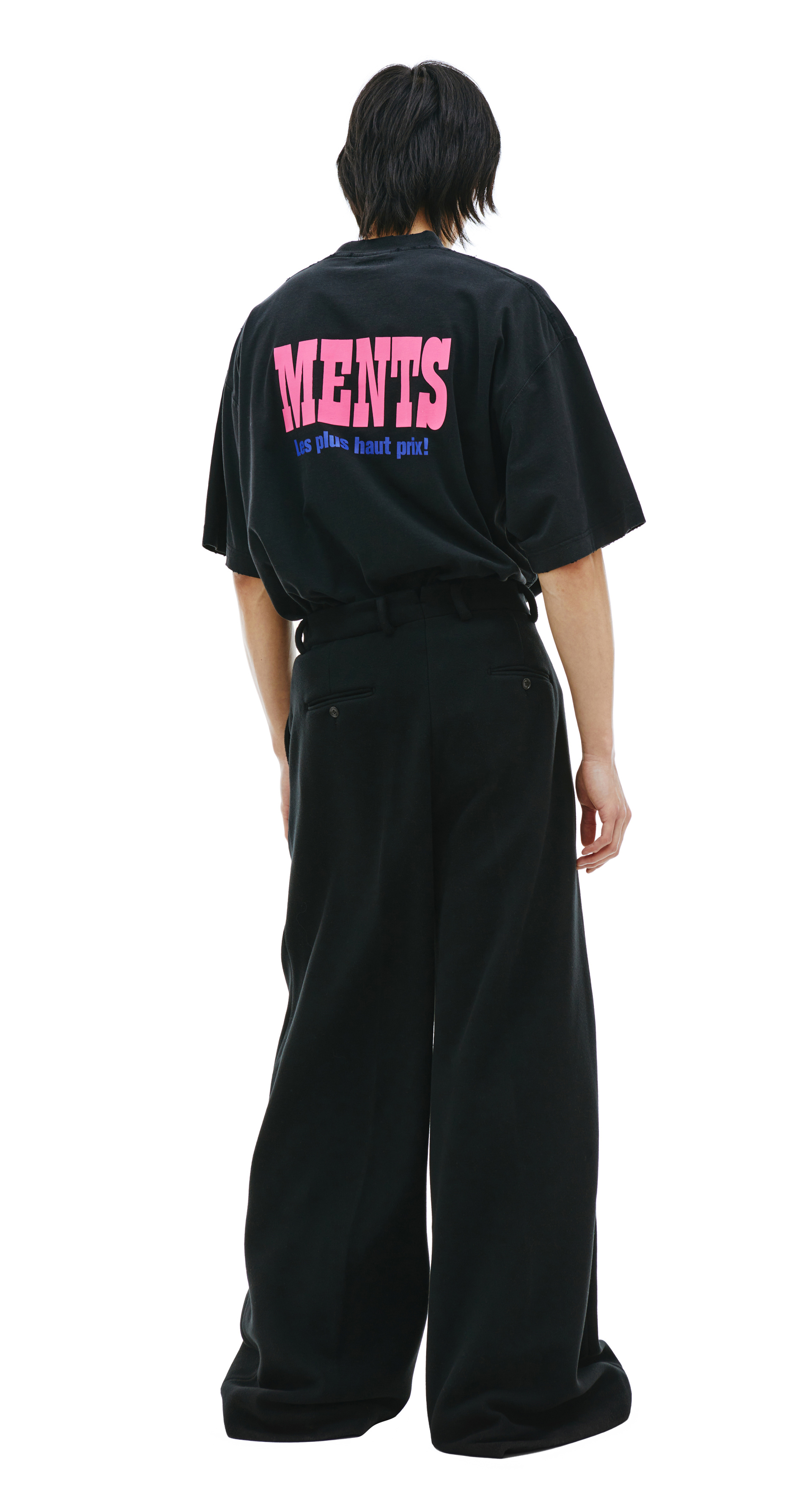 VETEMENTS Black Pinched Seam Trousers
