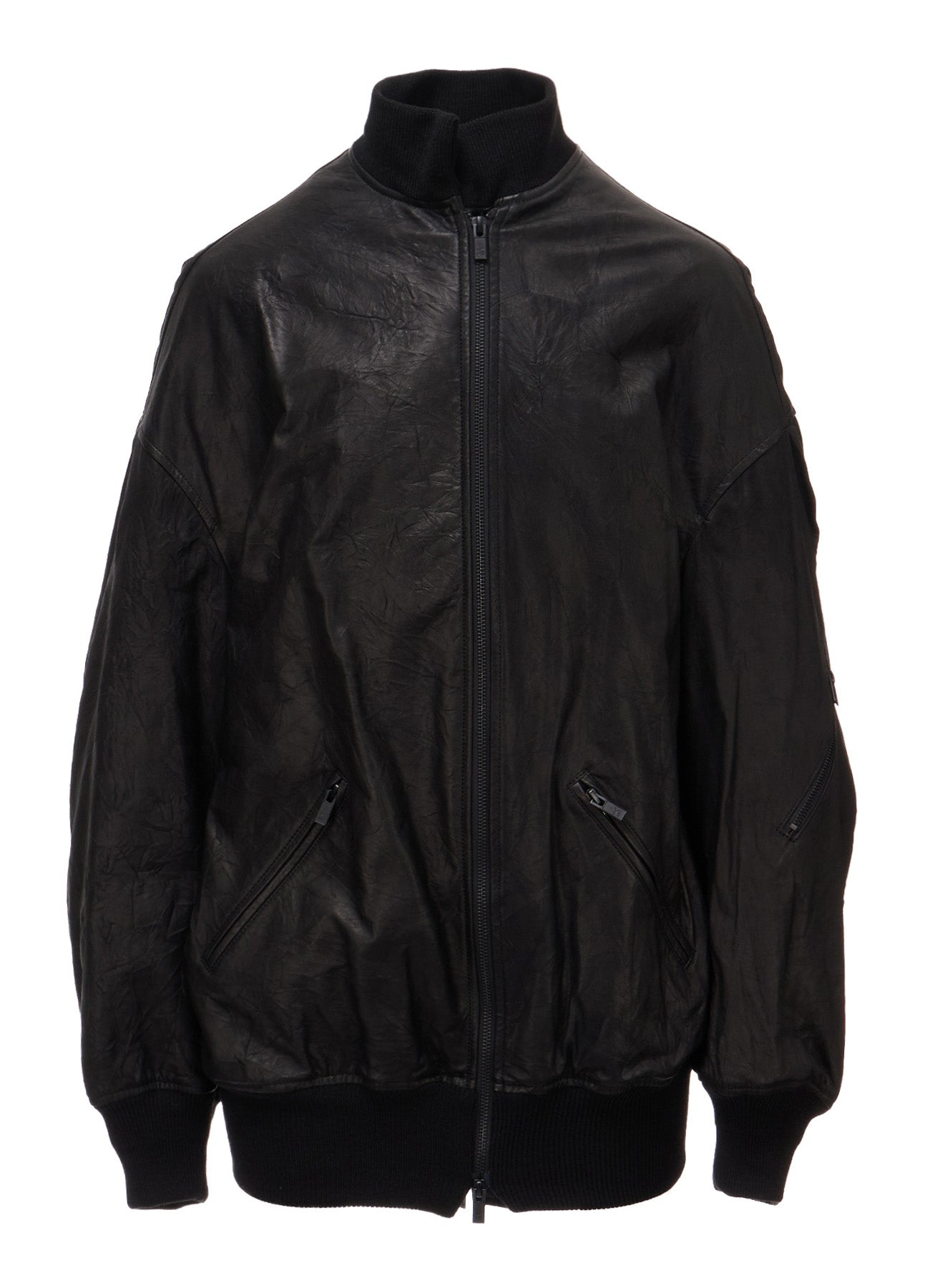 Y\'s Soft Leather Double Zip Blouson