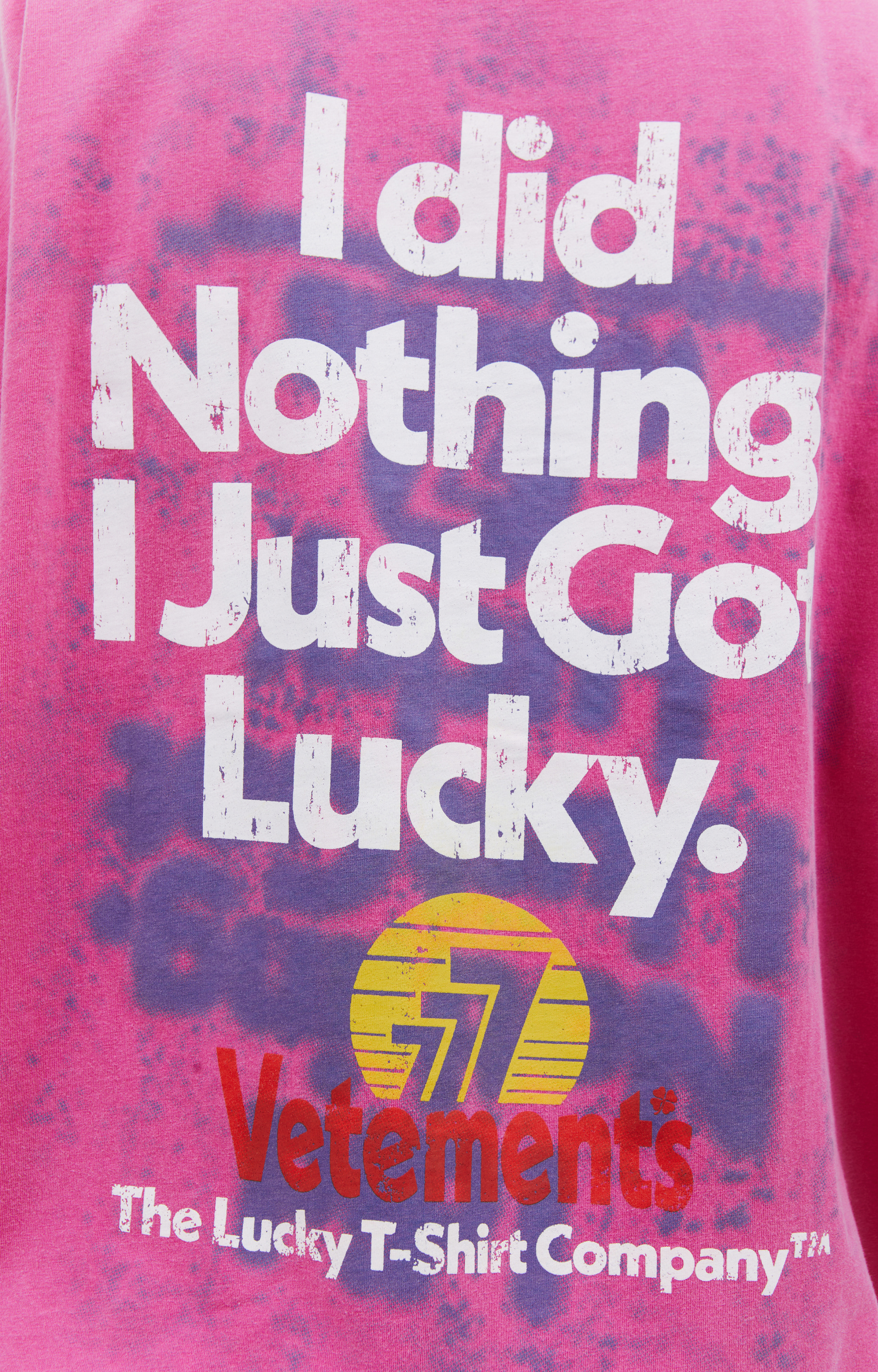 VETEMENTS \'I got Lucky\' cotton t-shirt