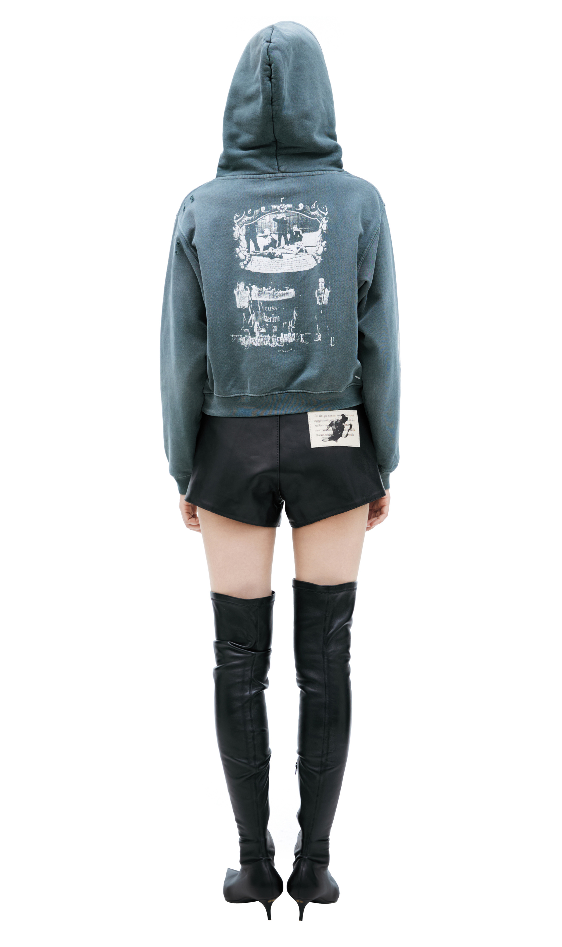 Enfants Riches Déprimés Green print hoodie