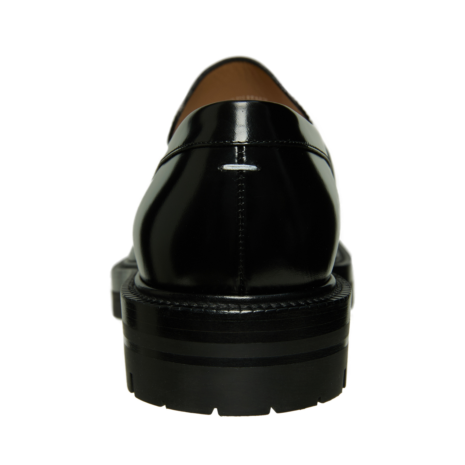 Buy Maison Margiela men black tabi loafers for $1,505 online on