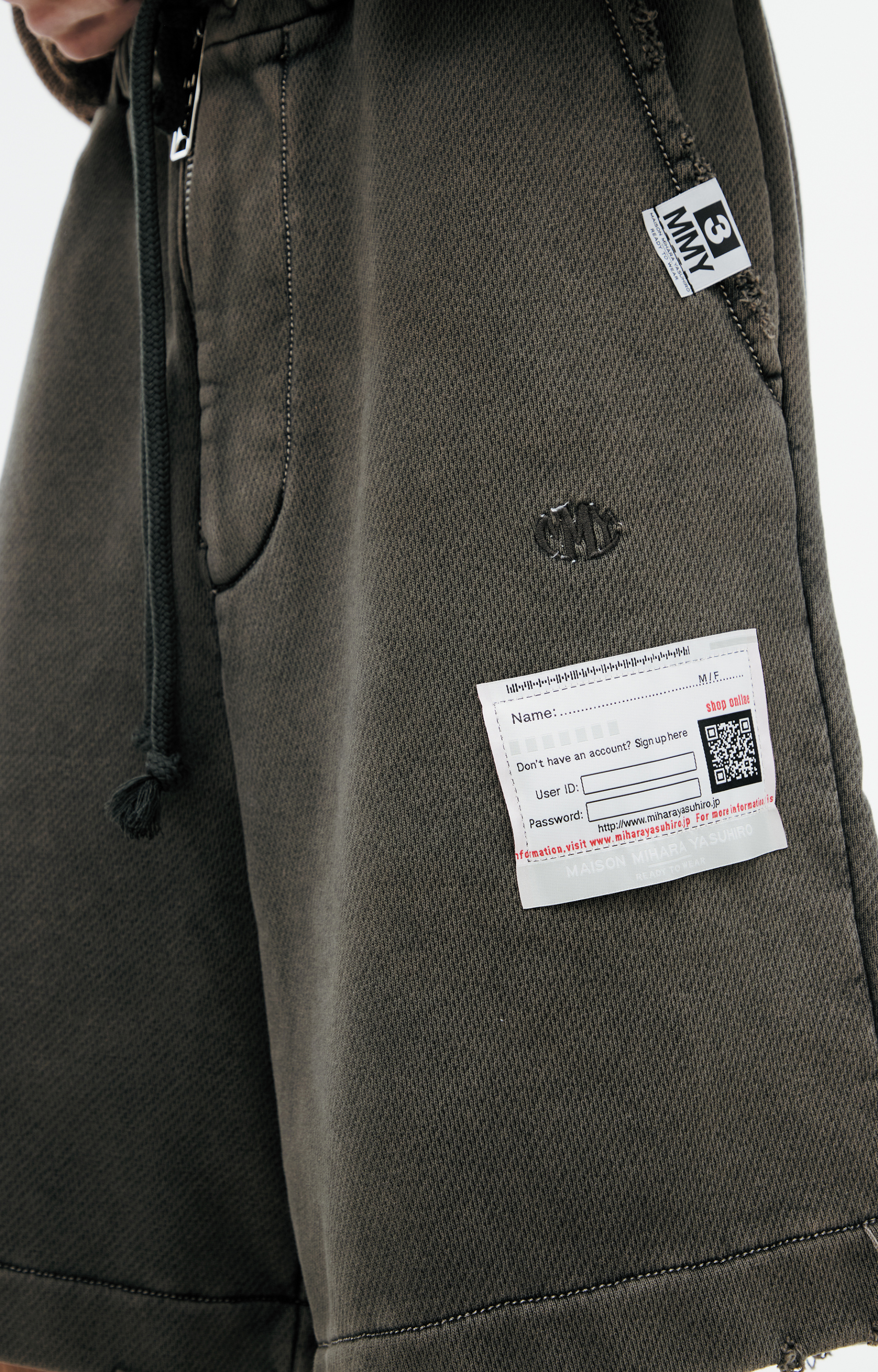 Maison Mihara Yasuhiro Cotton patch shorts