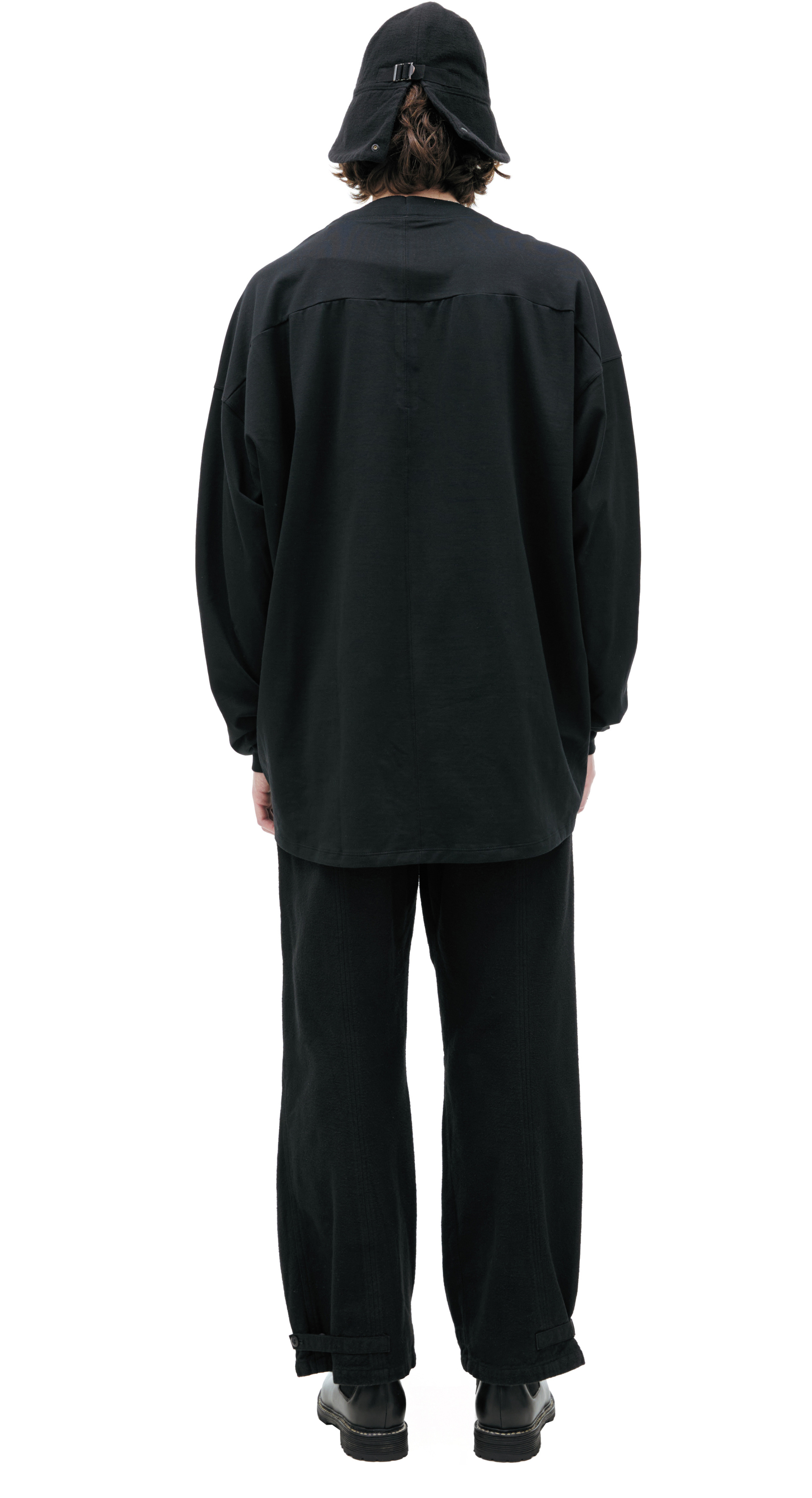The Viridi-Anne Black cotton longsleeve