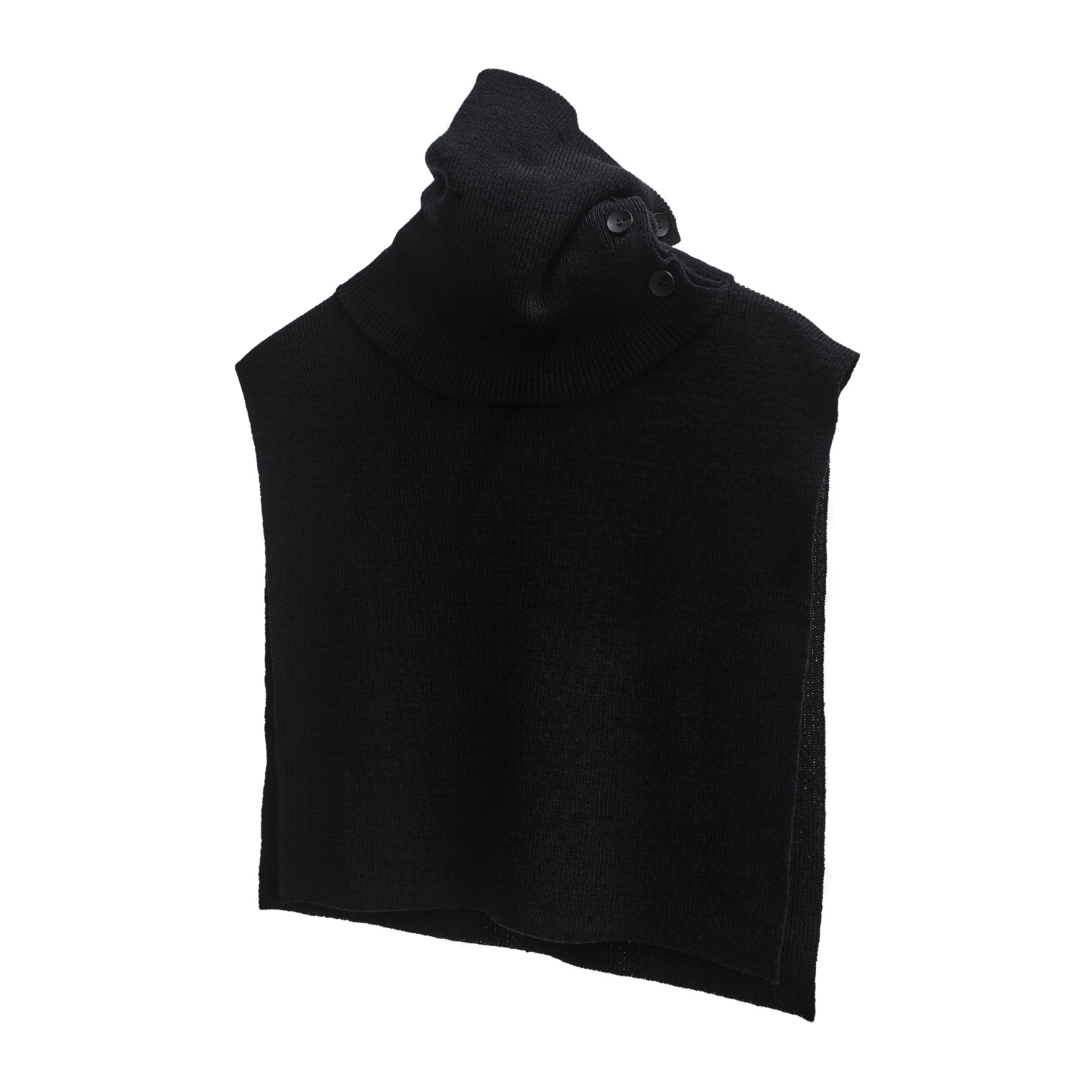 Buy The Viridi-Anne men black knitted neck warmer for $350 online