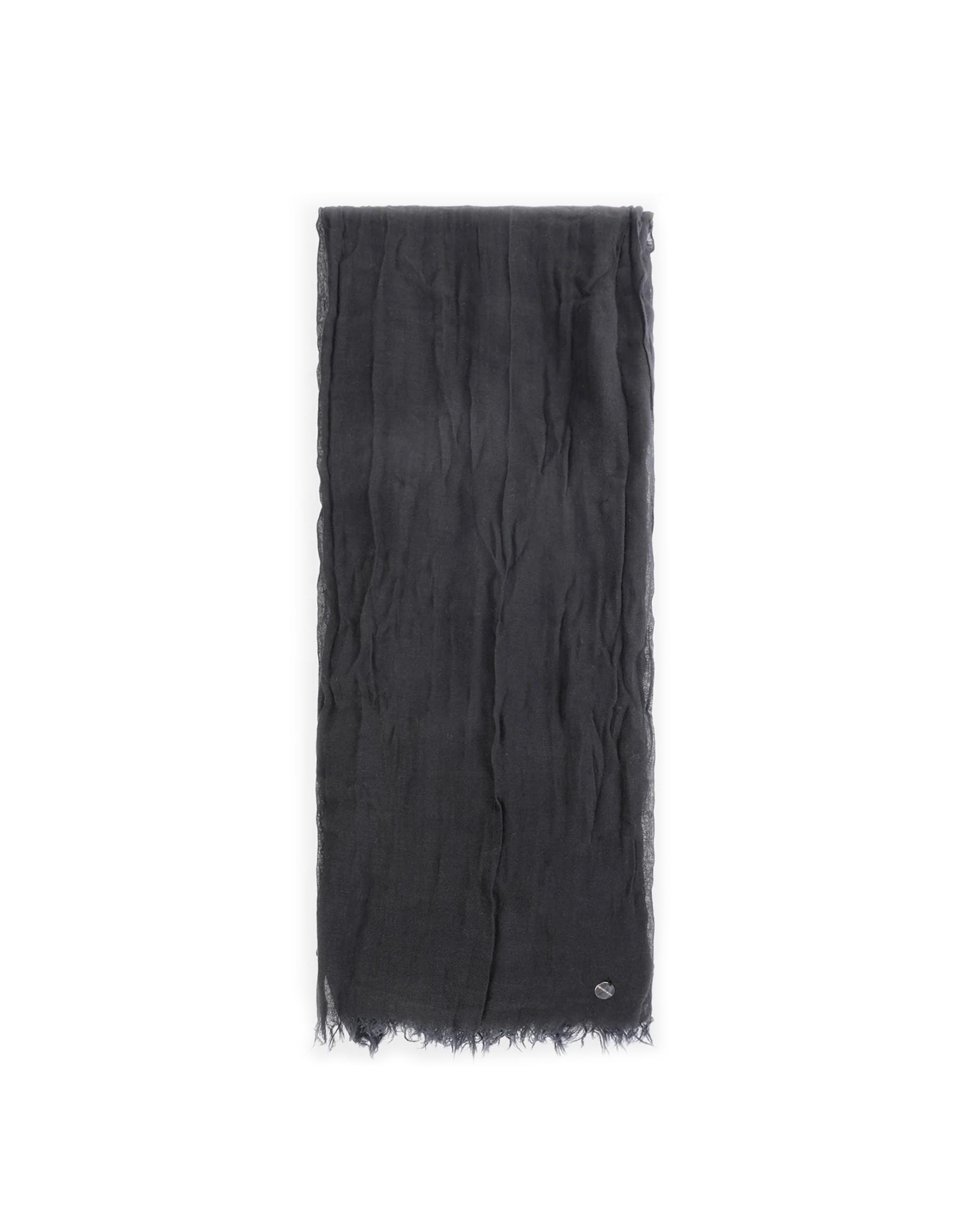 Ann Demeulemeester Black scarf with fringe