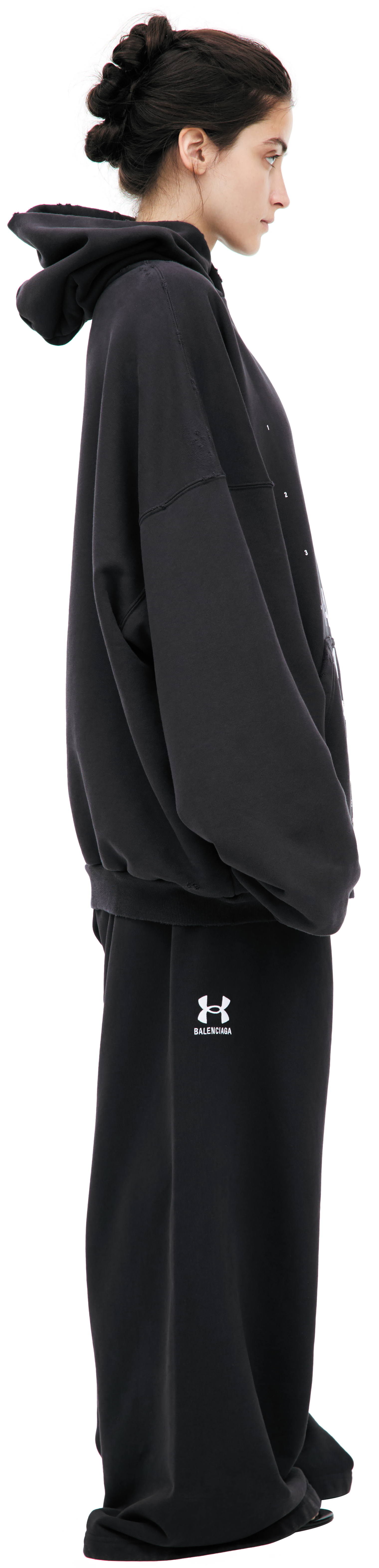 Balenciaga Dark grey logo hoodie
