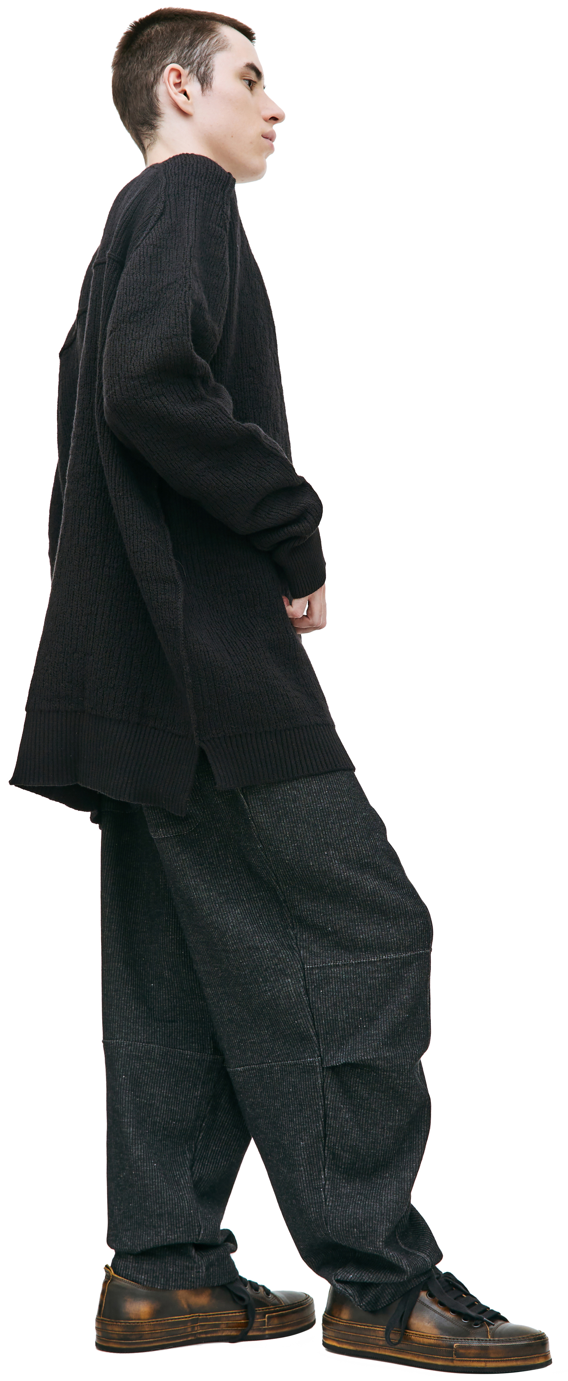 The Viridi-Anne Сotton sweater with zip up