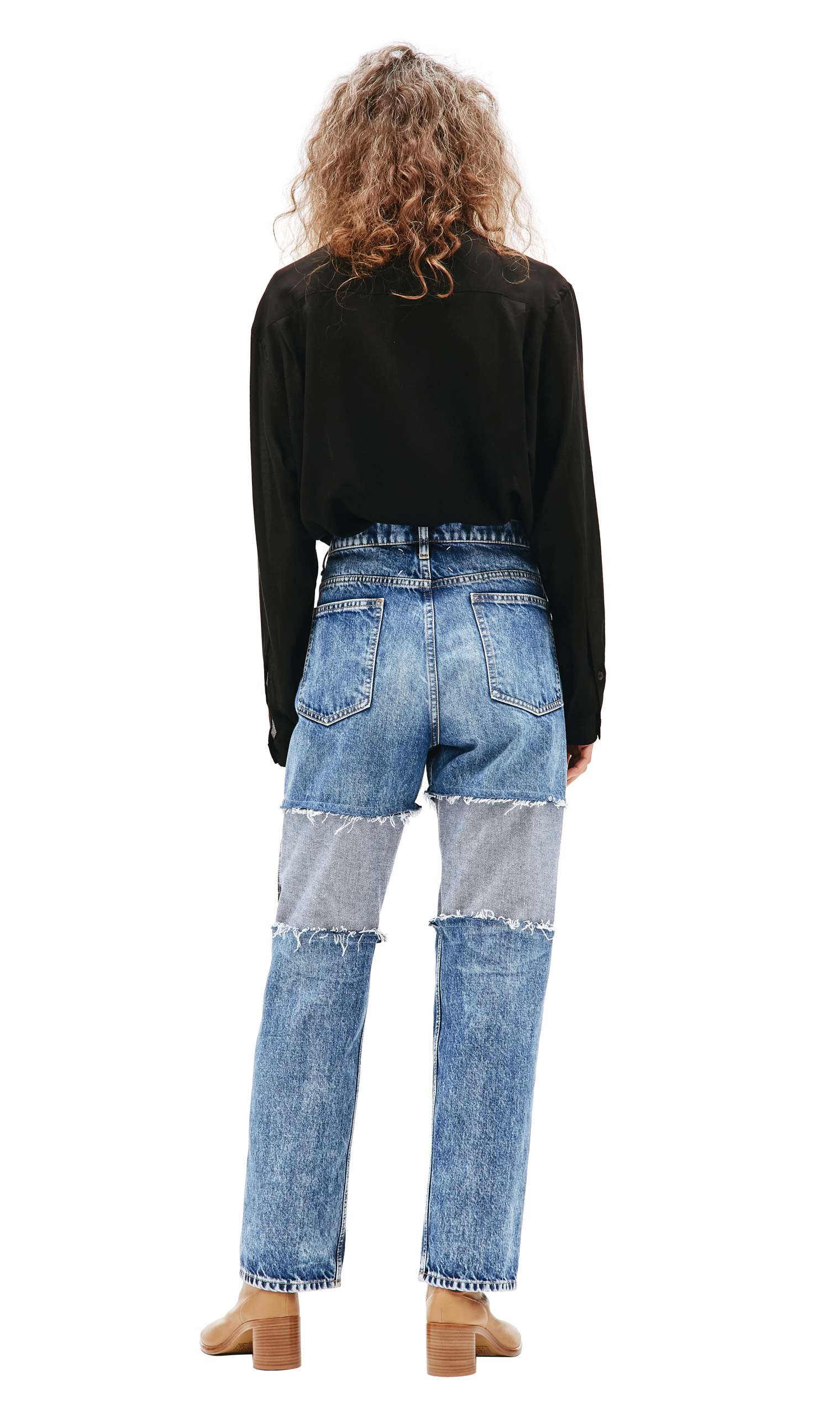 Maison Margiela Reconstructed High-rise Jeans