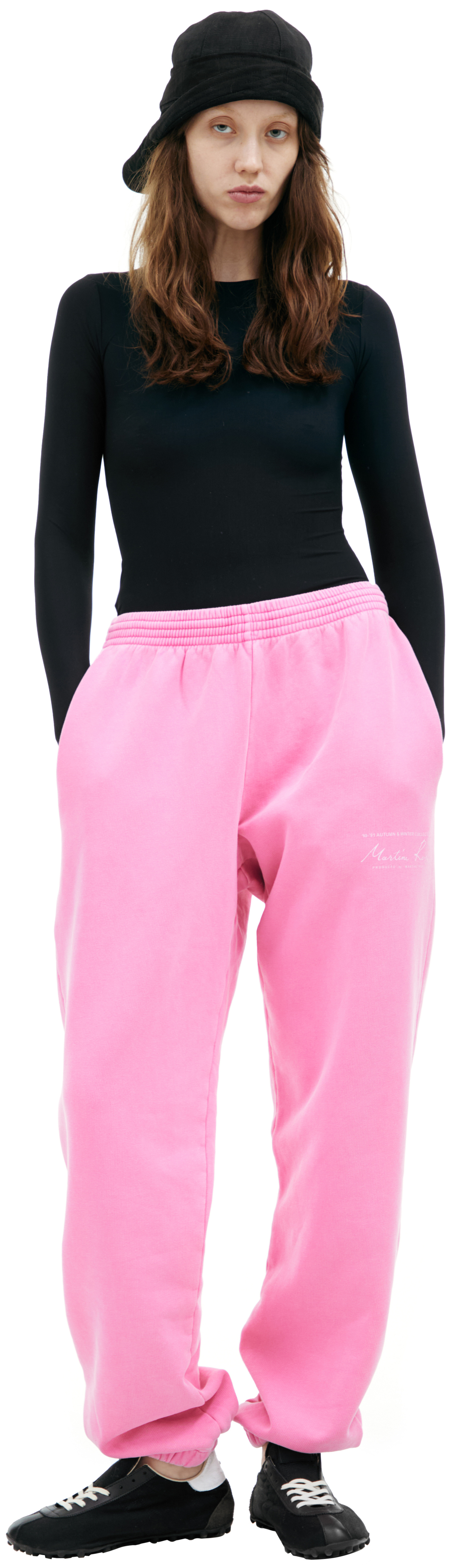Martine Rose Pink logo sweatpants