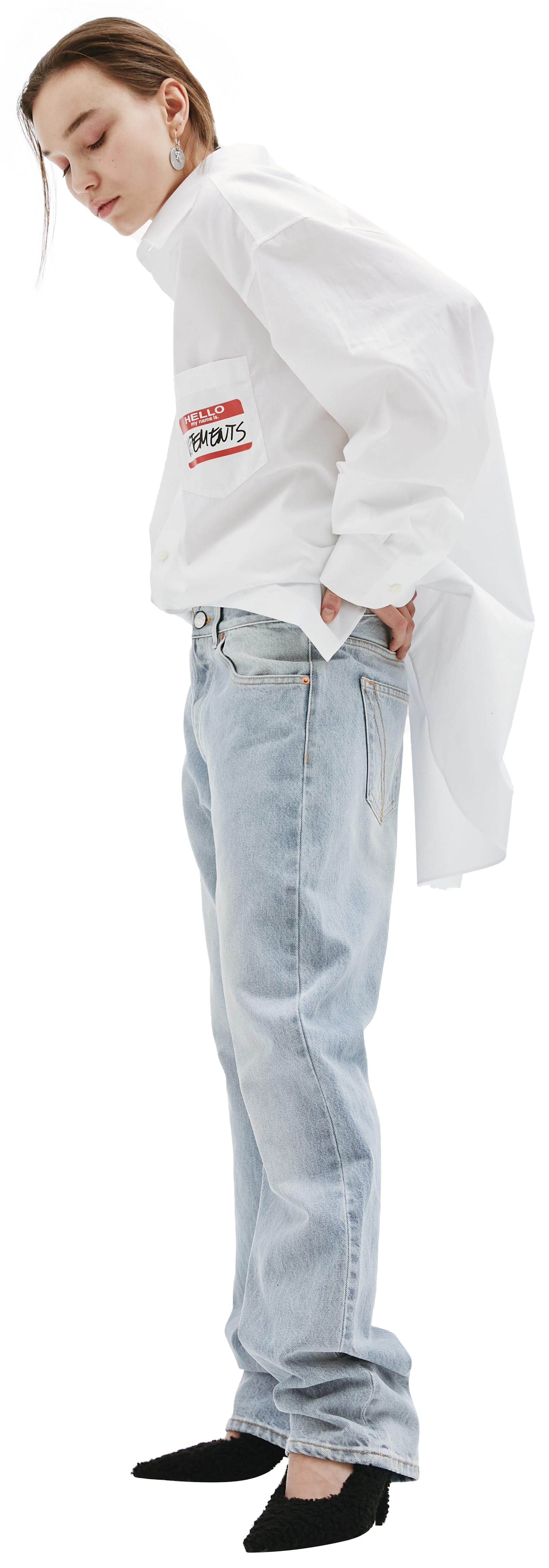 VETEMENTS Blue washed jeans