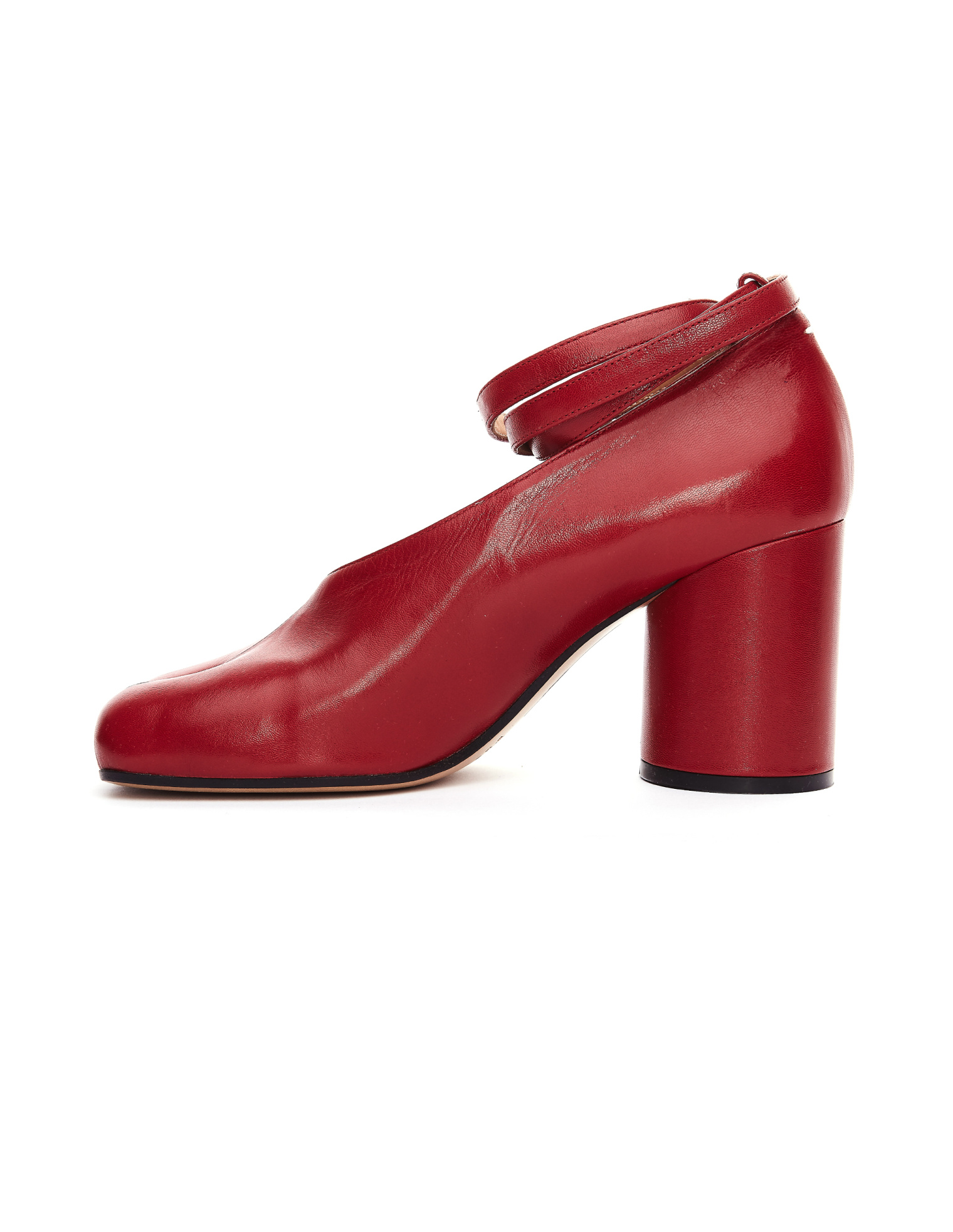 Maison Margiela Red Leather Tabi Pumps