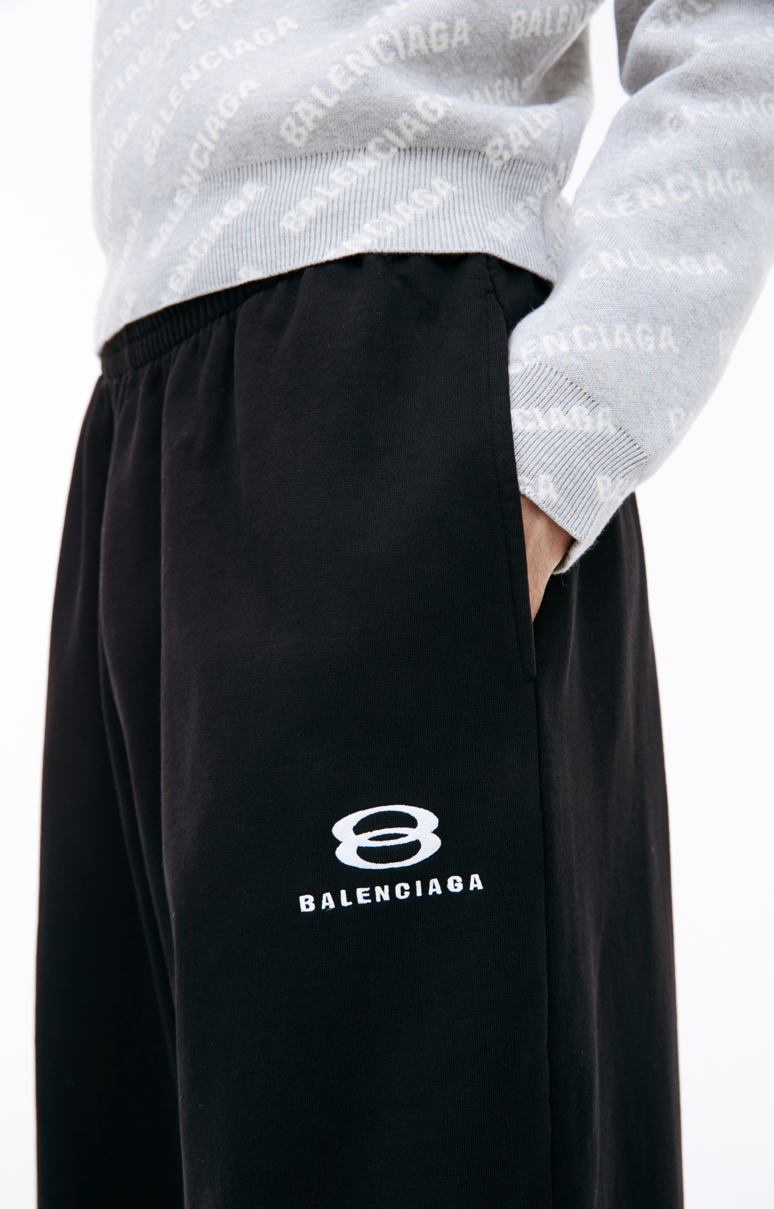 Balenciaga Black logo sweatpants