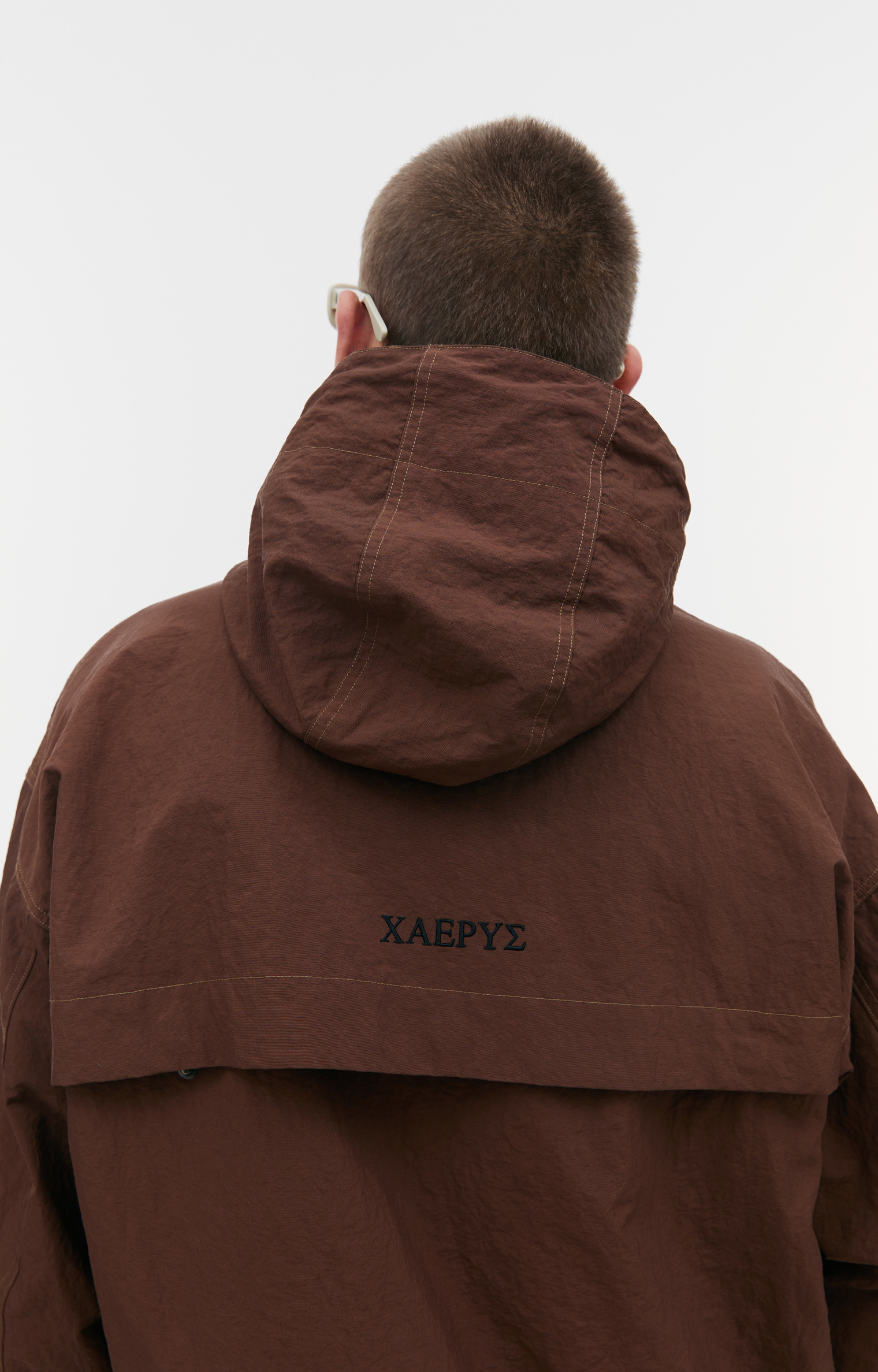 CAERUS Nylon jacket with embroidery