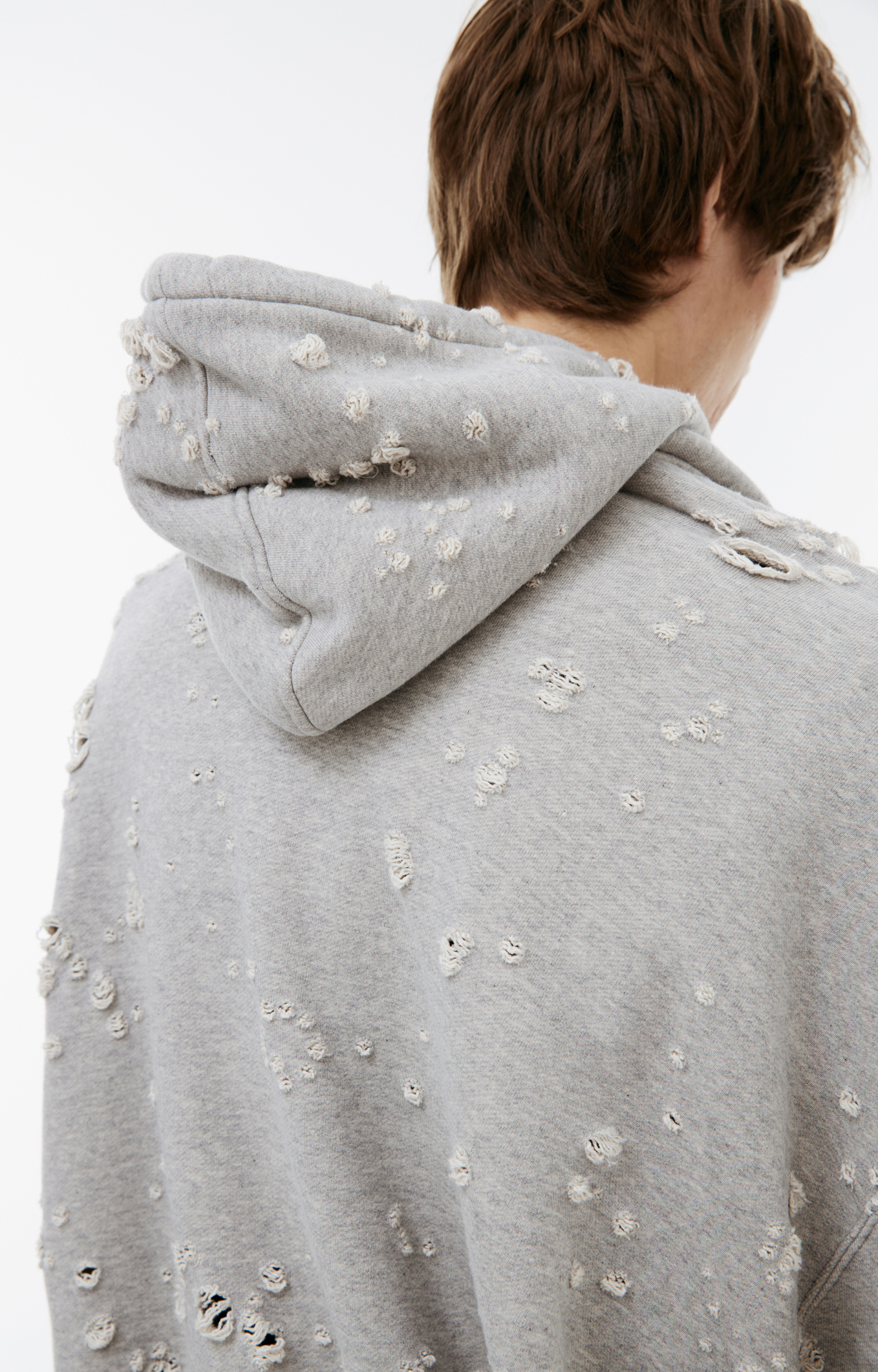 Doublet Ripped print hoodie