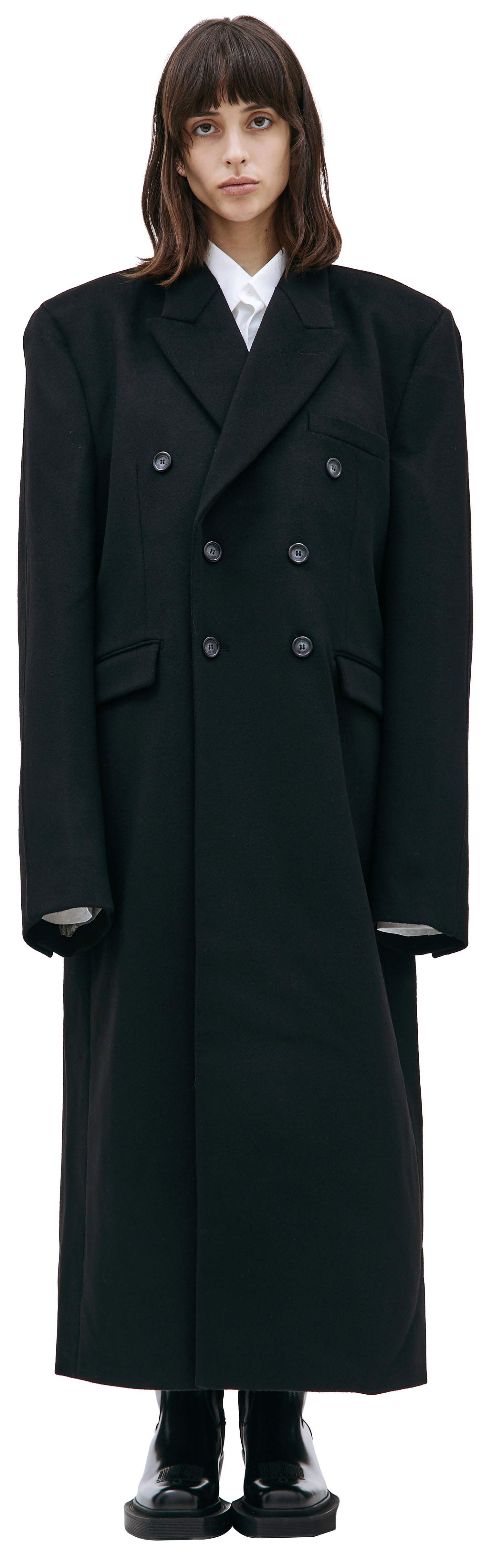 VTMNTS Black wool coat