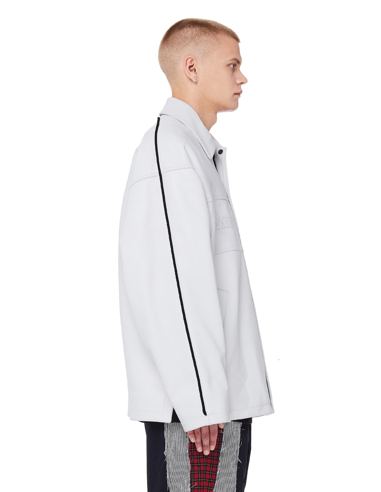 Balenciaga Balenciaga EST. 1917 Snapped Leather Jacket