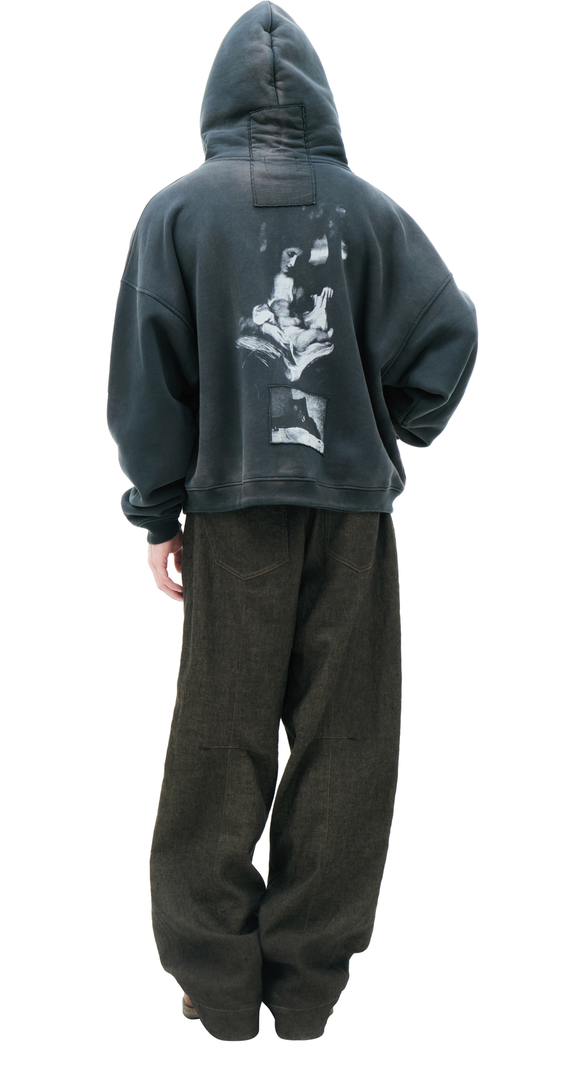 Enfants Riches Déprimés Black zip-up hoodie