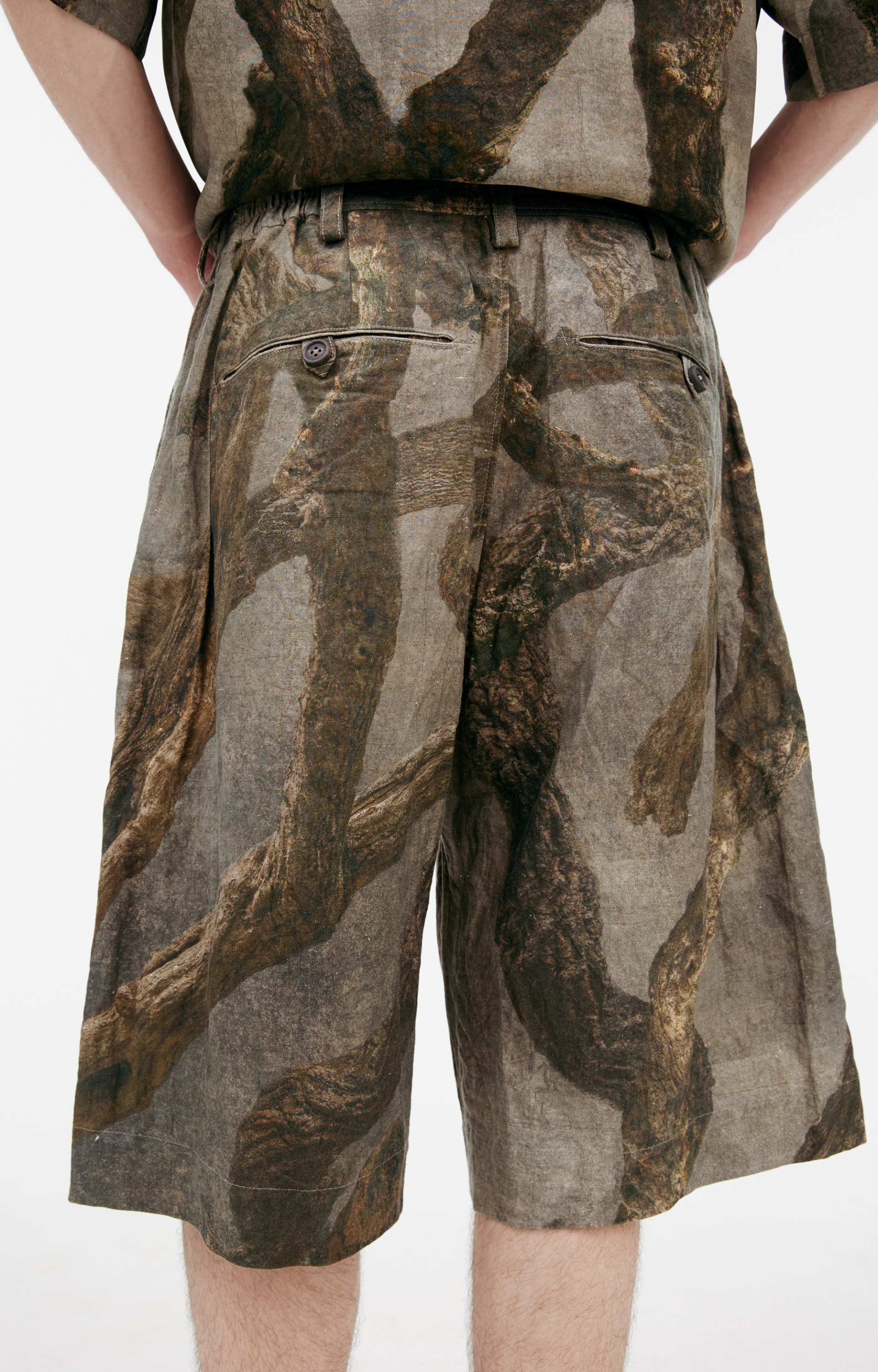 Ziggy Chen Monoprint shorts