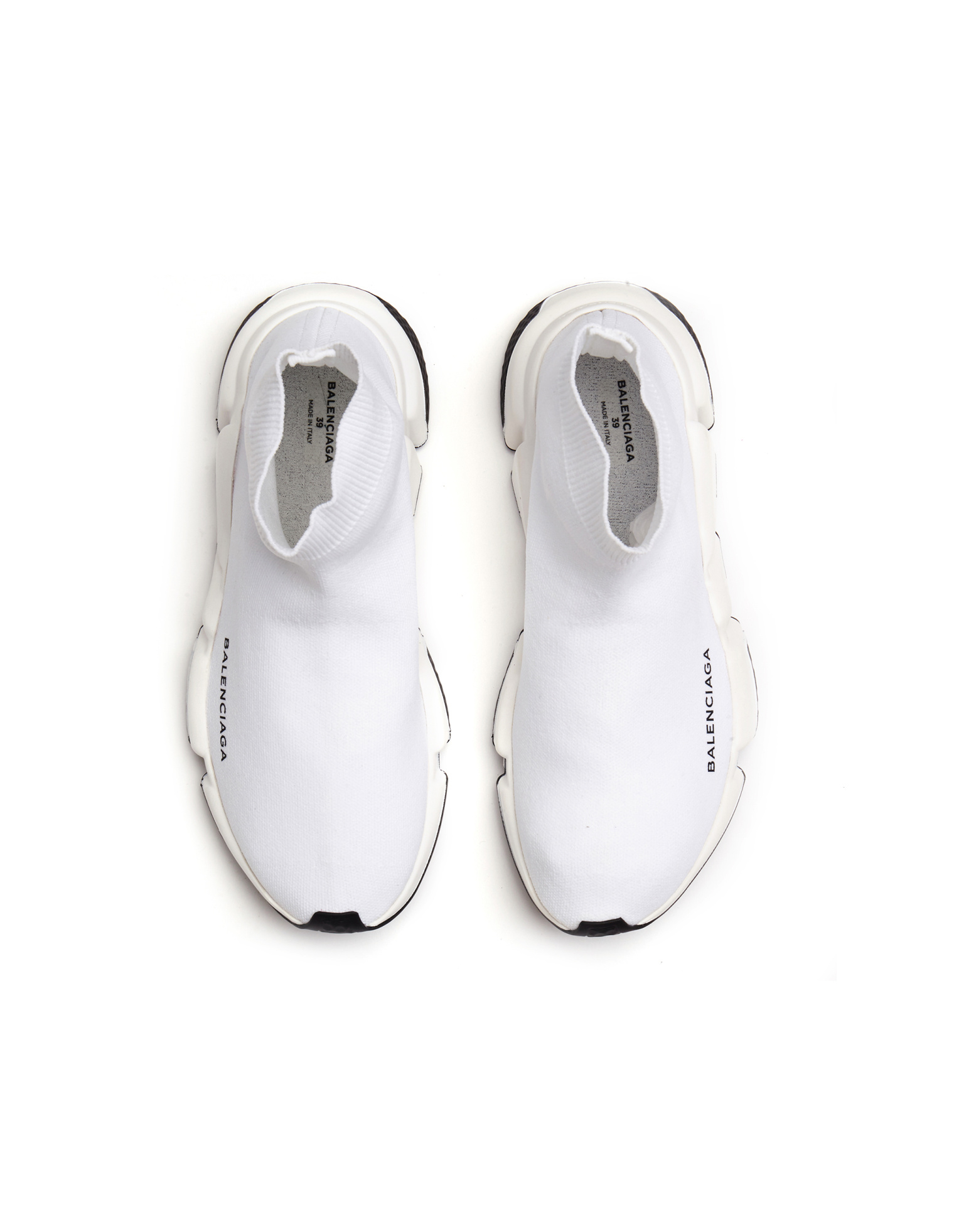 Balenciaga White Speed Trainer Sneakers