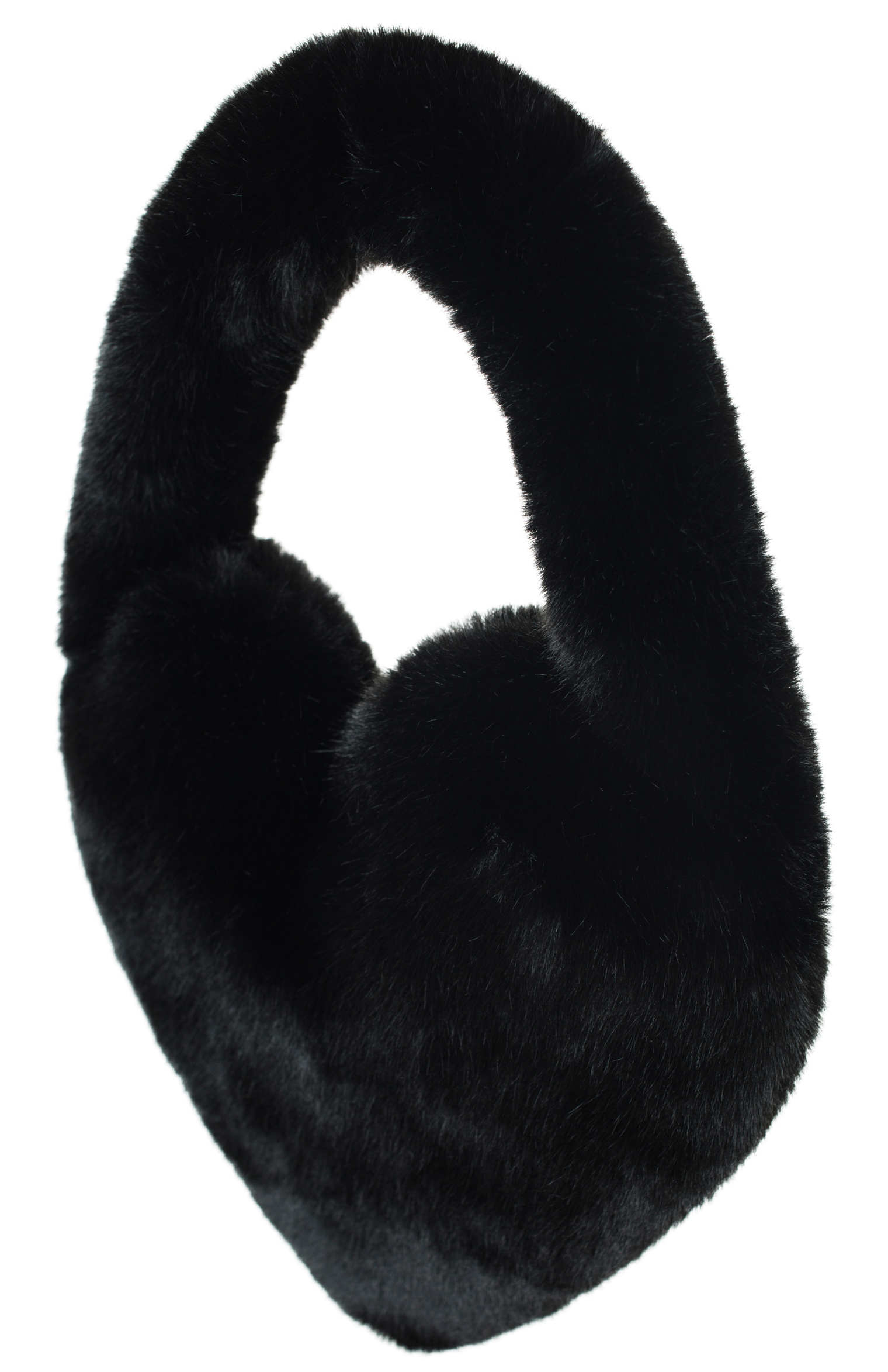 Blumarine Black Faux-fur Heart Bag