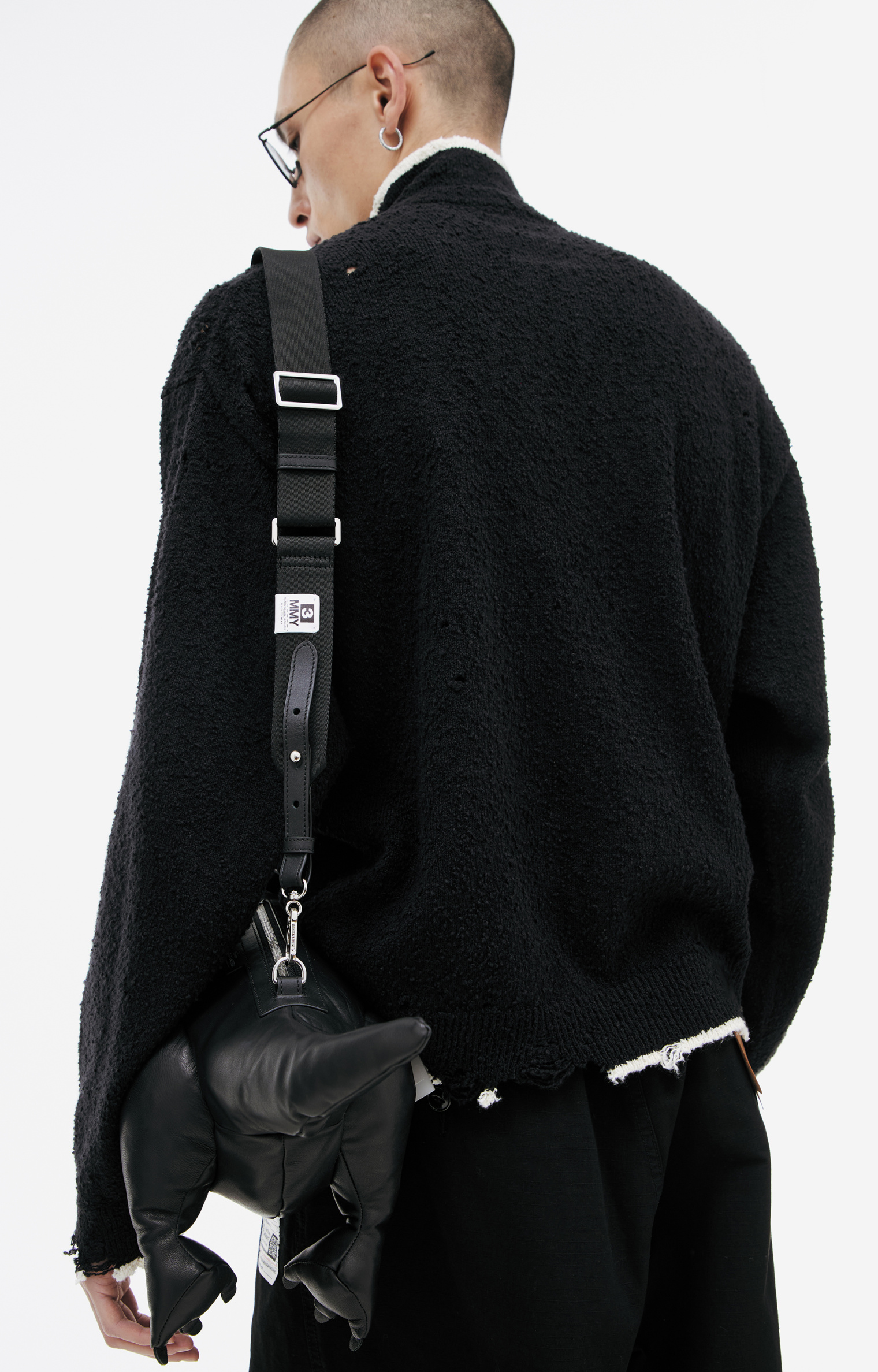 Maison Mihara Yasuhiro Knitted sweater with zipper