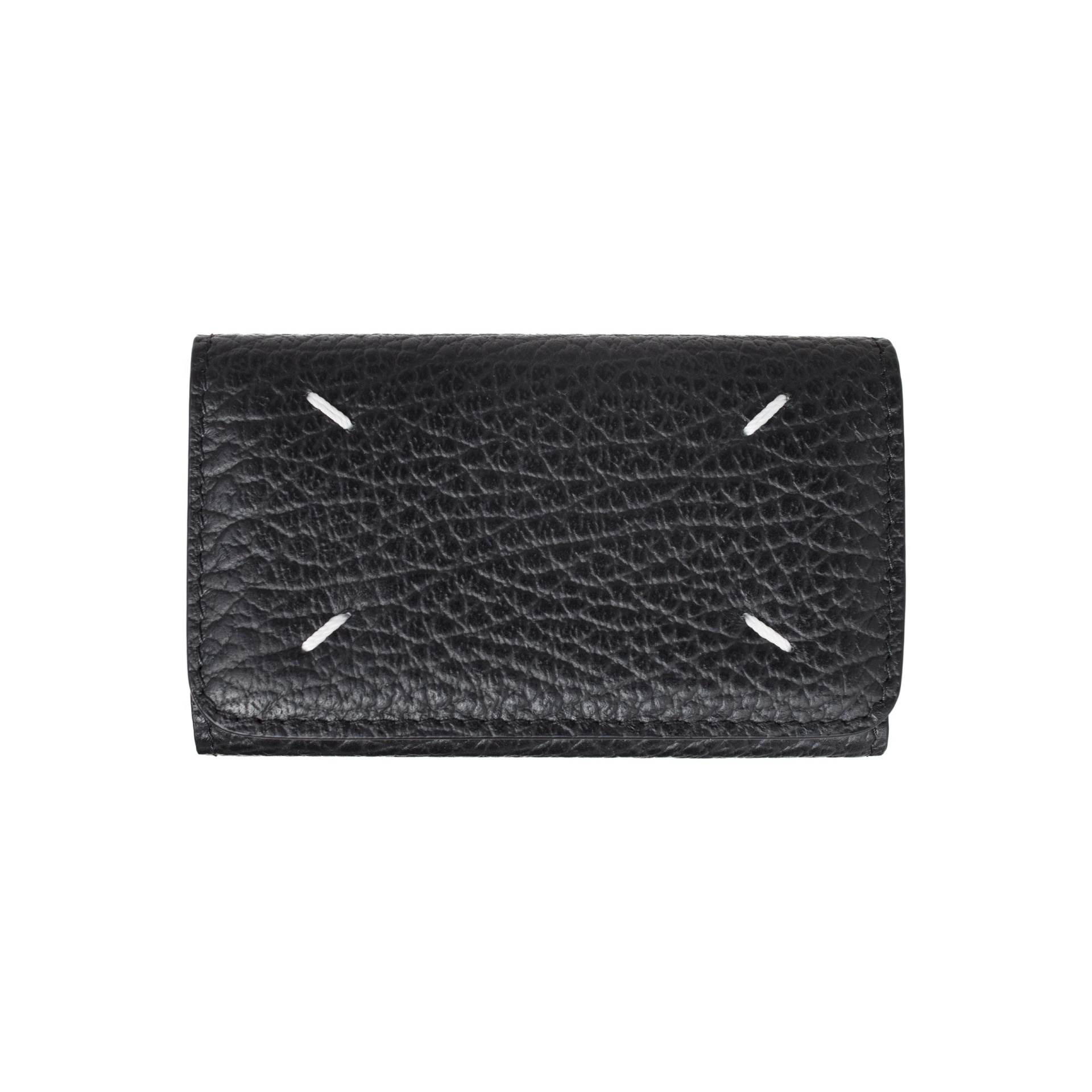Maison Margiela Black leather key case